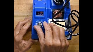 TOAUTO DS90 Soldering Station-°F & °C Dual Digital Display Soldering Iron Station Kit,90W Soldering Iron,302℉- 842℉ Temperature, Anti-Static & Grounding Wire, Auto Standby & Sleep,5 Solder Tips, Blue customer photo 1