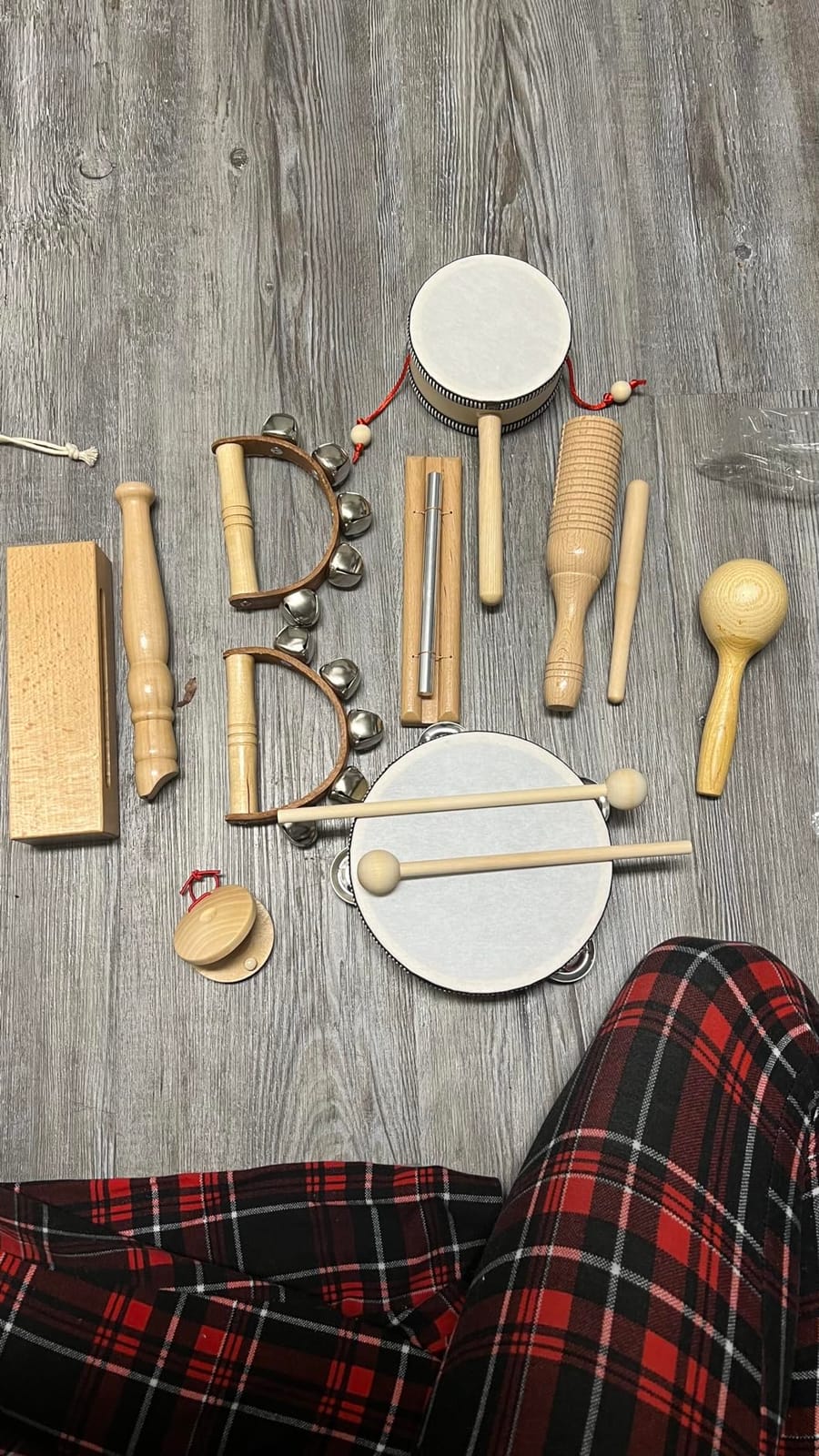 Stoie’s Wooden Musical Instruments for Kids Ages 3+, Montessori Music Toy Set for Kids with Drum, Tambourine, Maracas, Bells & Flute, Educational Preschool Toys for Boys & Girls customer photo 2