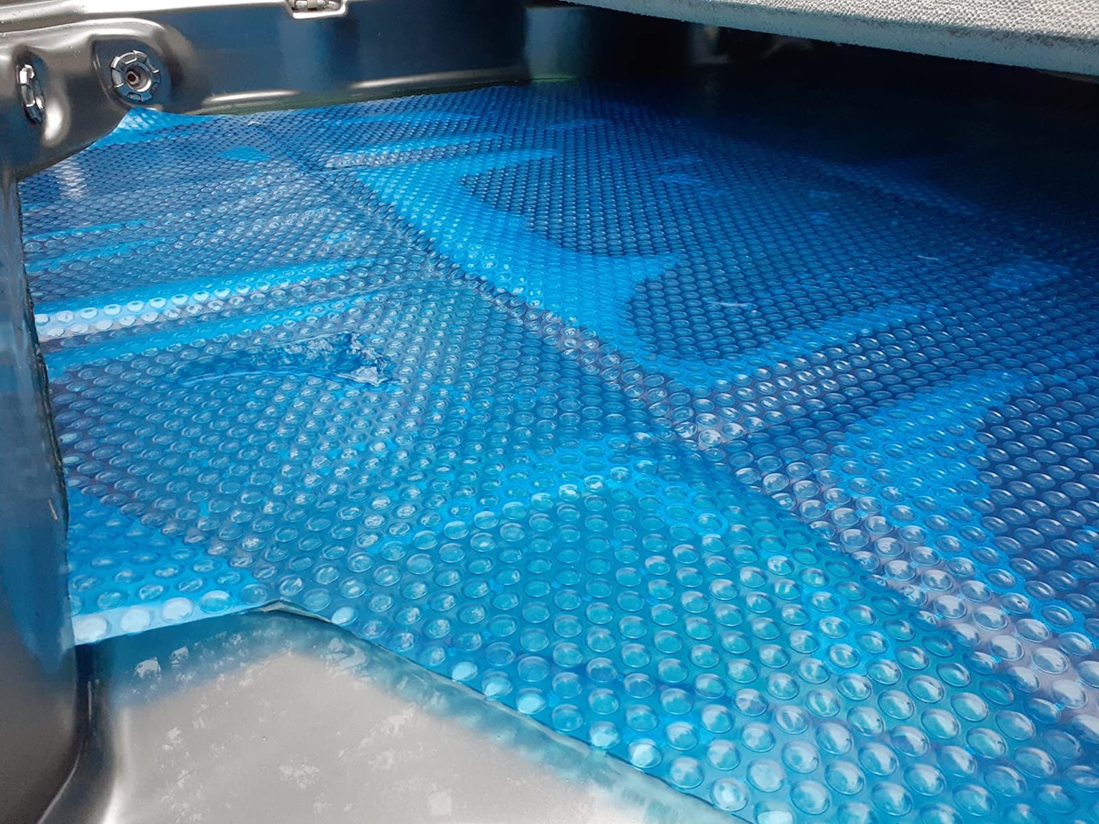 Spa Depot Thermo-Float 16-mil 7ft x 7ft Hot Tub Bubble Cover Floating Spa Blanket - trimmable Heavy-Duty Insulating Solar Heating customer photo 1