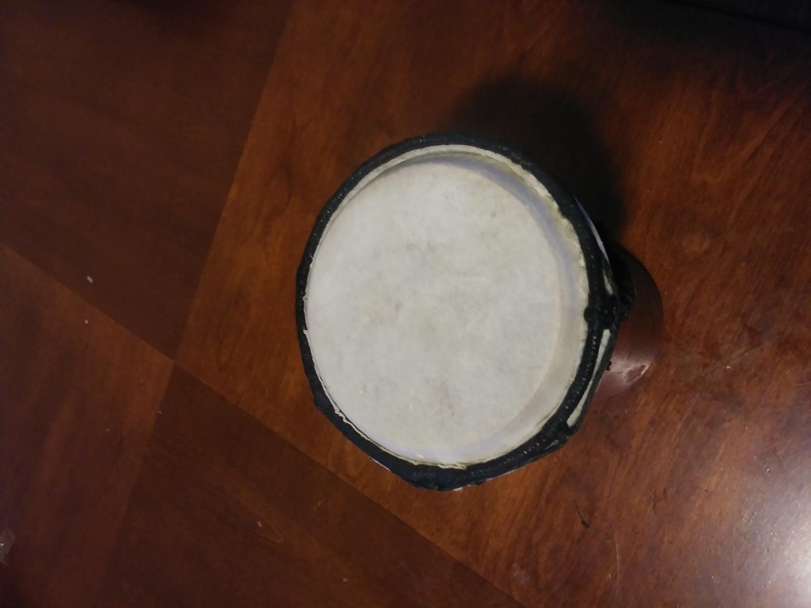 Drum Djembe is a Rope goat skin Covered Goblet African Drum Played by Hands West Africa style jembe for drums circle and more (7x15) customer photo 1