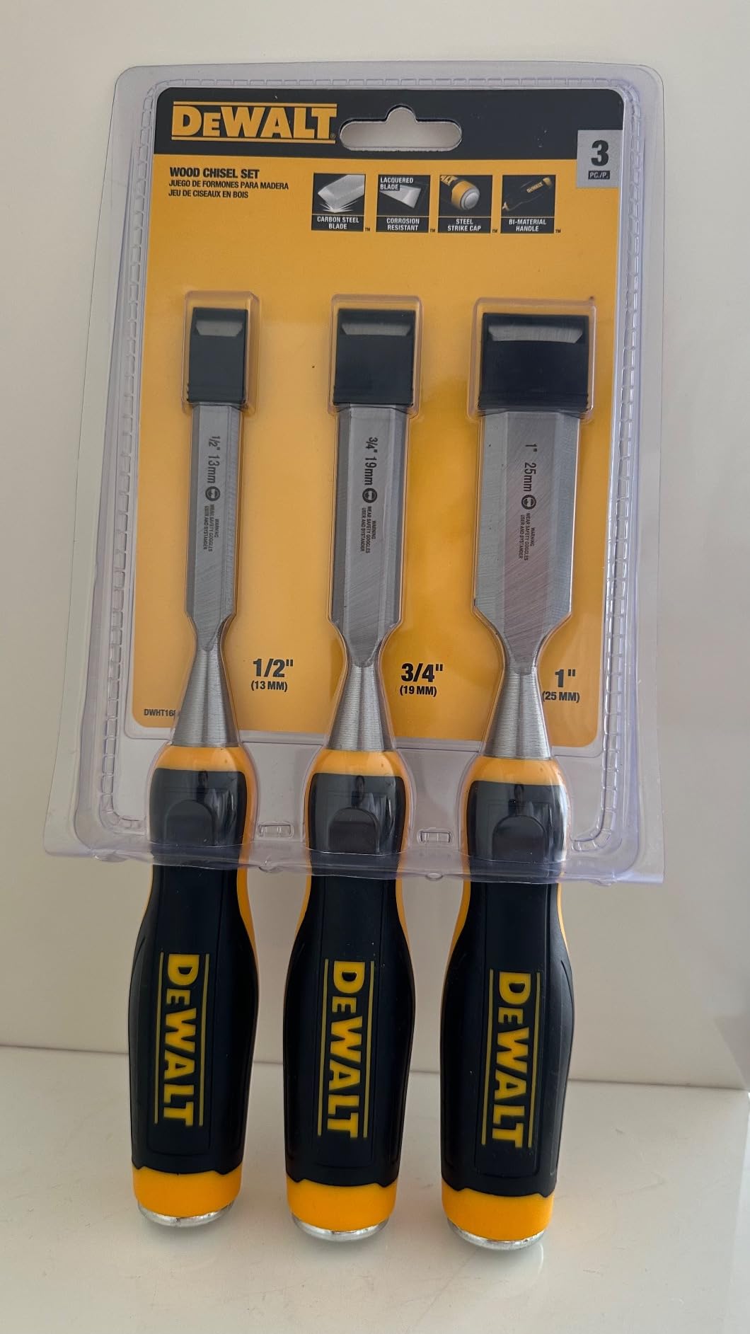 DEWALT Wood Chisel Set (3-Piece) DWHT16862 customer photo 2