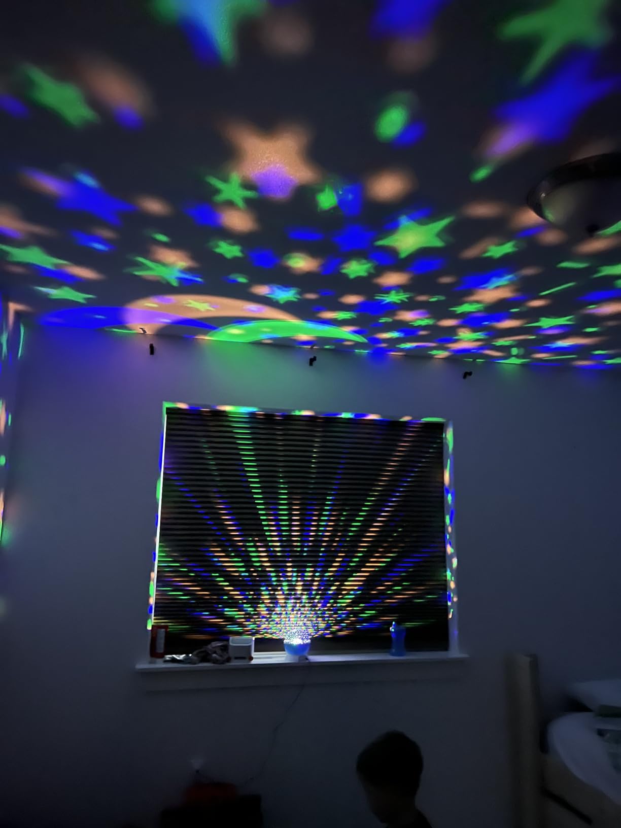 RICTLY Night Light for Kids, Kids Night Light Nebula 360 Degree Rotation - 4 LED Bulbs 12 Light Color Star Projector Changing with USB Cable, Romantic Gifts for Men Women Children customer photo 1