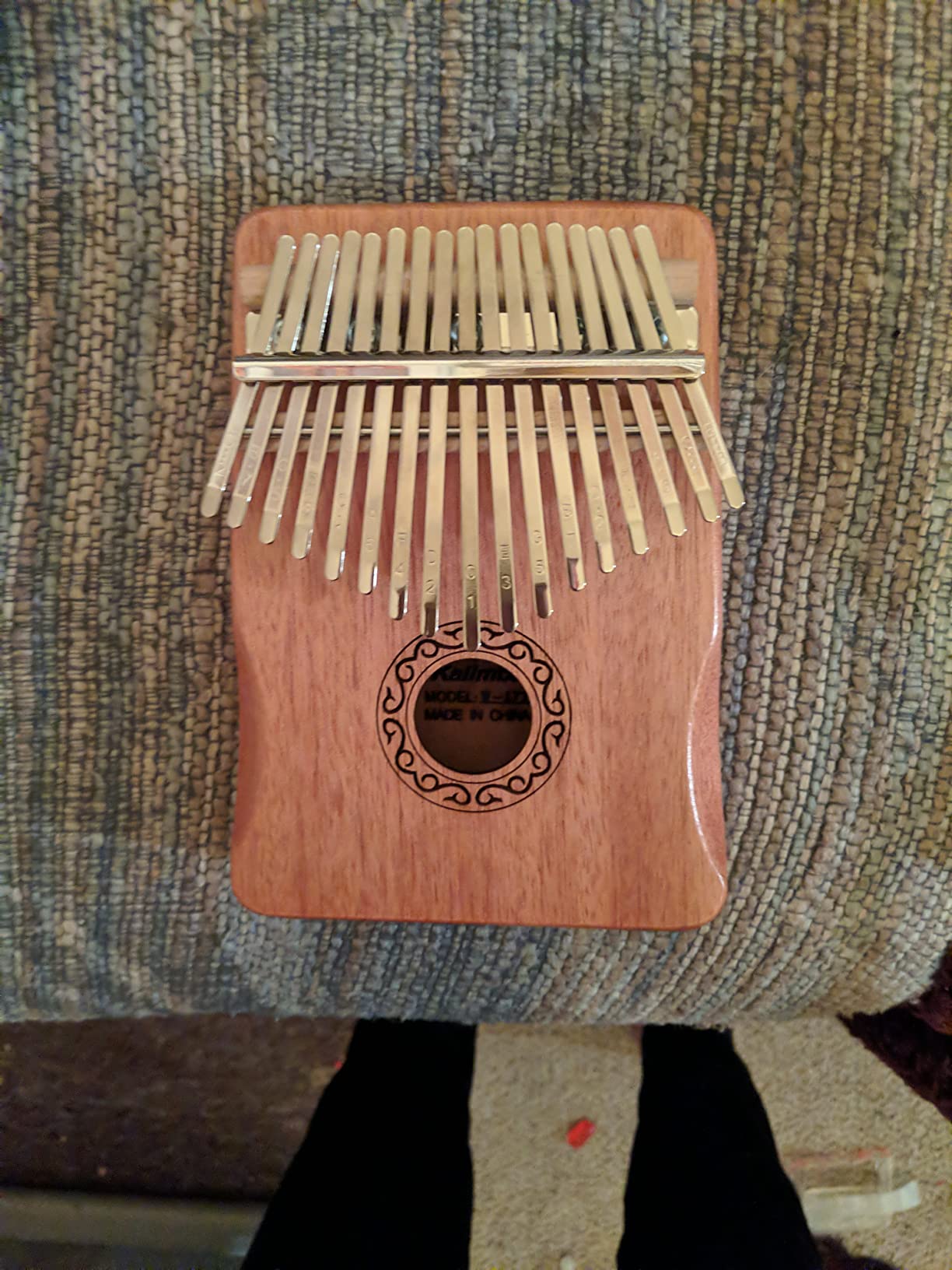 MIFOGE 17Keys Kalimba Thumb Piano with Hard Case Mahogany customer photo 1