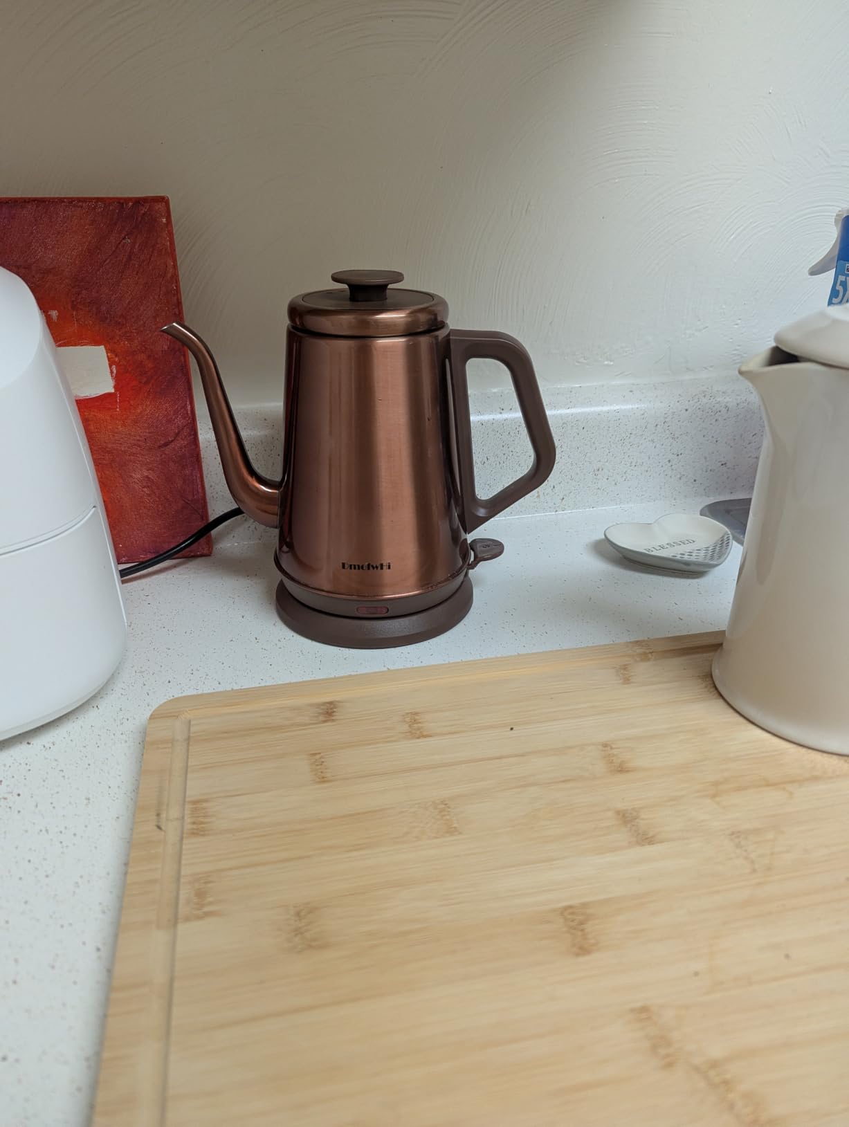 DmofwHi Gooseneck Electric Kettle(1.0L), 100% Stainless Steel BPA Free Classic Pour Over Coffee Kettle | Tea Kettle - Green customer photo 2