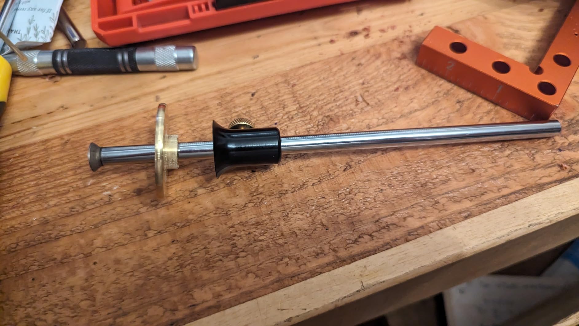 Mr. Pen Wheel Marking Gauge, 2 Extra Blades, Laser Engraved Graduations, Solid Brass Face, Adjustable customer photo 1
