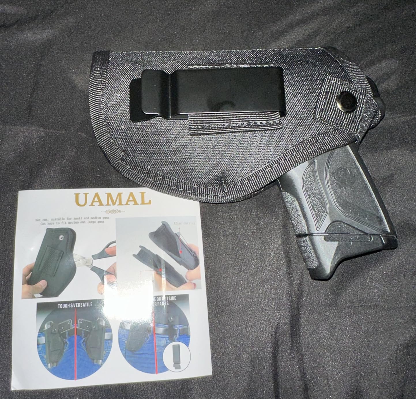 Gun Holsters for Men/Women, 380 Holster for Pistols, Universal Airsoft Right/Left, IWB/OWB 9mm Holsters for Concealed Carry, Fits Glock, M&P Shield & Similar Handgun customer photo 1