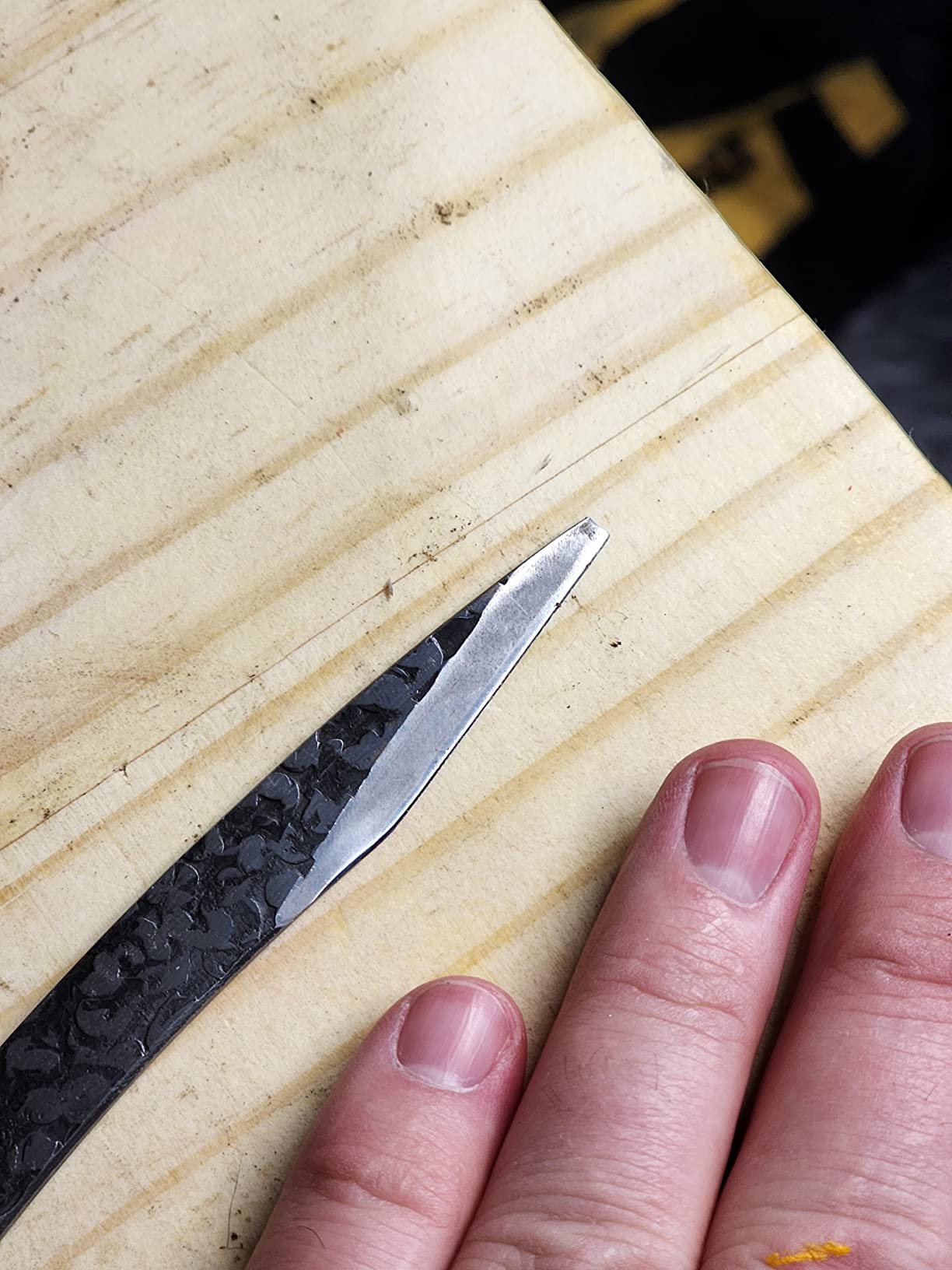 KAKURI Curved Kiridashi Knife 12mm, Right-Handed Woodworking Marking Knife customer photo 1