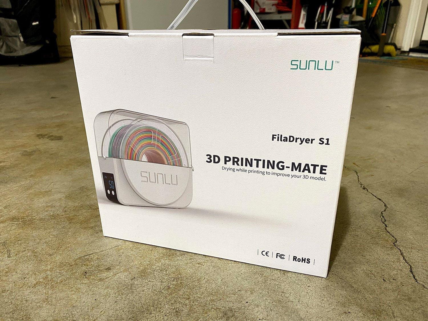 SUNLU Official Filament Dryer S1 Plus, Built-in Circulation Fan, Filament Dryer Box Storage Box for 3D Printer Filament 1.75 2.85 3.00, S1 Plus White customer photo 1