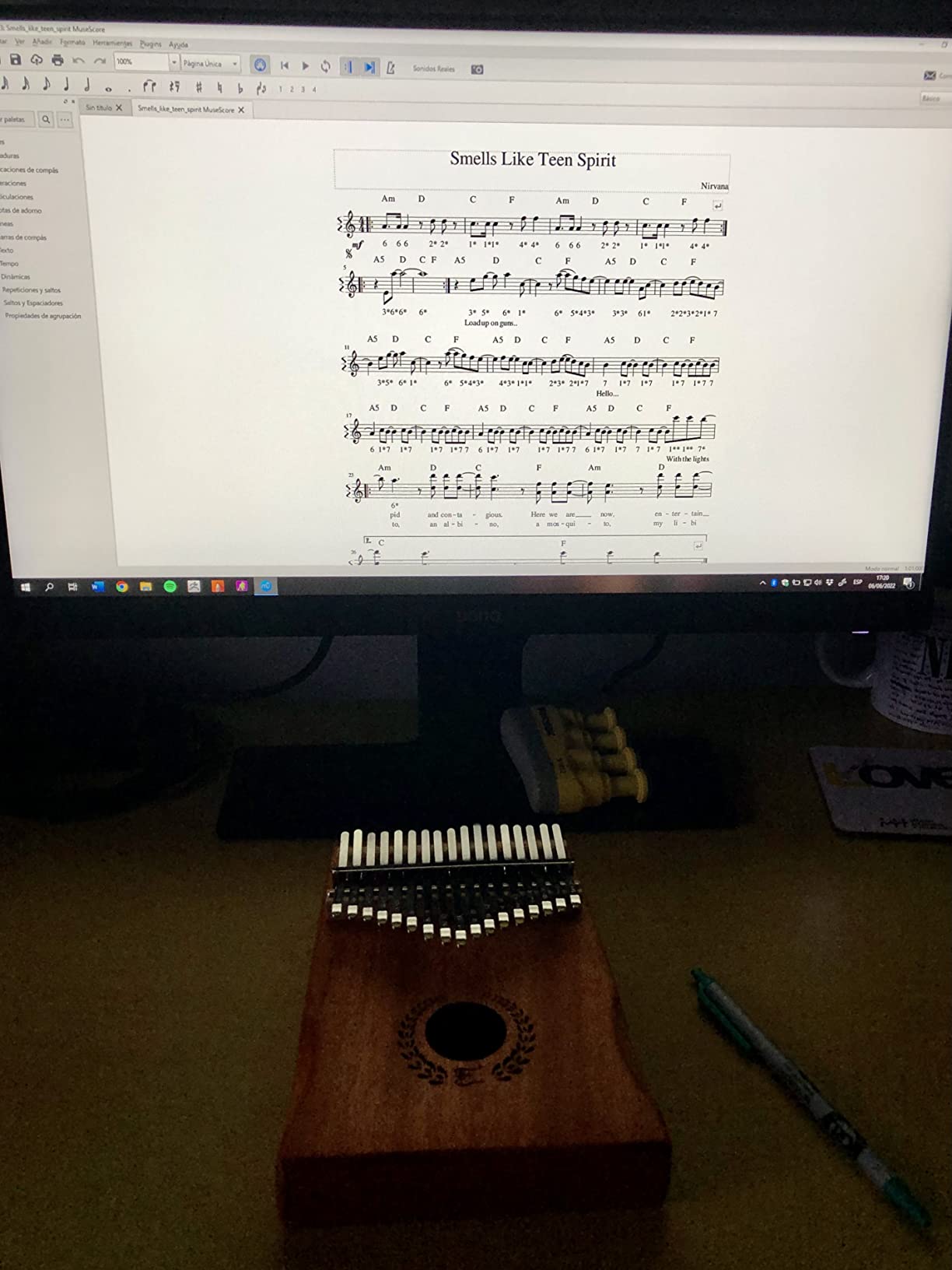 Everjoys Kalimba Thumb Piano 17 Keys, Professional Musical Instrument Finger Piano Marimbas with Portable Soft Cloth Bag, Fast to Learn Songbook, Tuning Hammer, All in One Kit customer photo 2