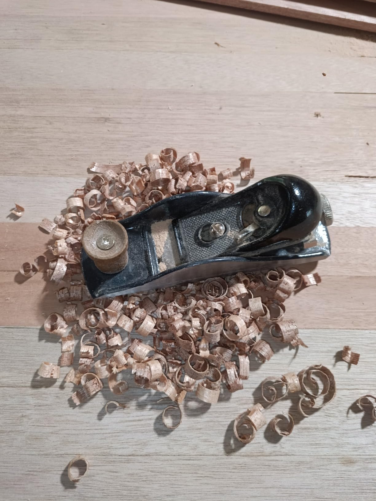 WORKPRO W052002 Block Plane, 1-5/8 In. Wide Blade, Cast Iron Body, Adjustable Cutting Depth, Black (Single Pack) customer photo 1