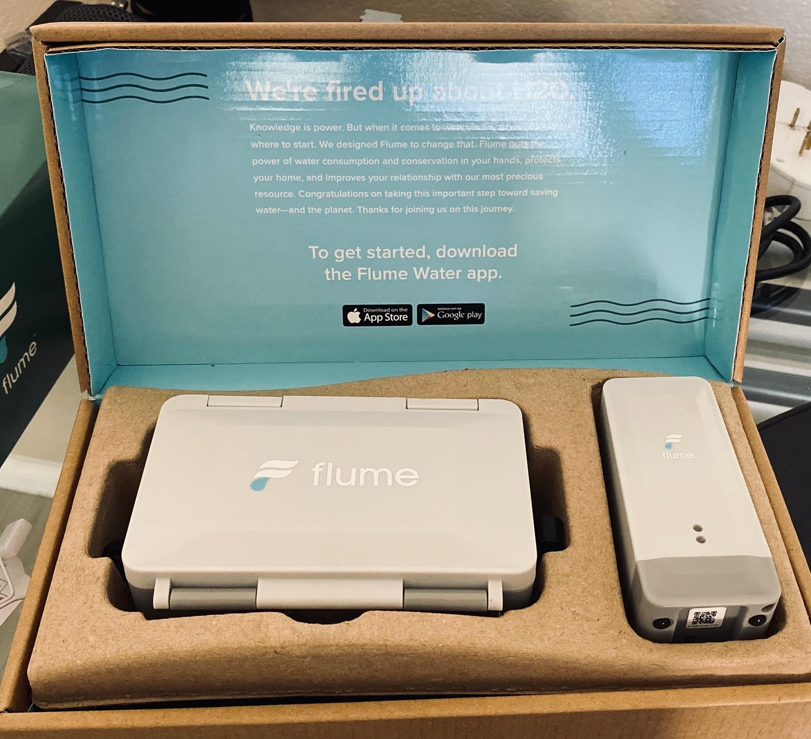 Flume 2 Smart Home Water Monitor & Leak Detector – WiFi Connected, Real-Time Usage Tracking & Alerts – Works with Compatible Residential Water Meters customer photo 2