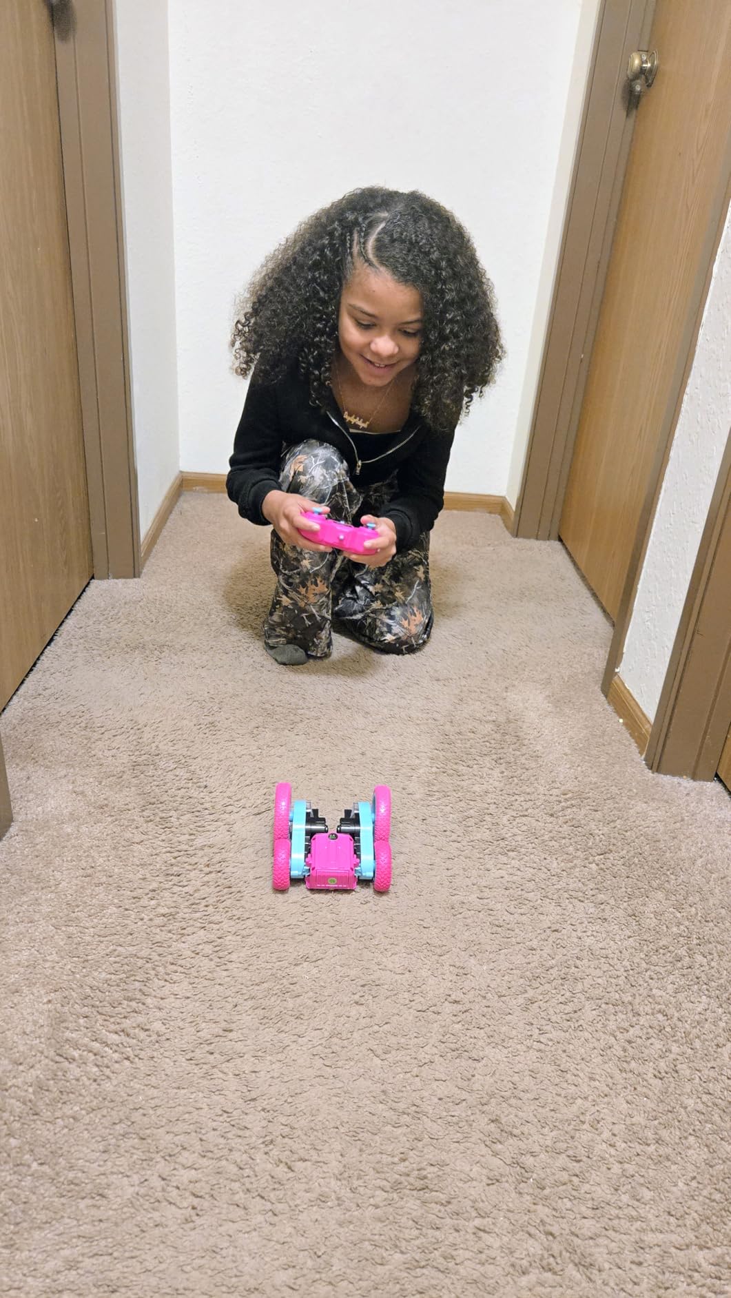 Force1 Tornado Blue LED Remote Control Car for Kids- Double Sided Driving Fast RC Cars 360 Flips, Outdoor 4WD Off Road Stunt RC Car, All Terrain Tires, RC Crawler Rechargeable Battery, 2.4GHz Remote customer photo 1