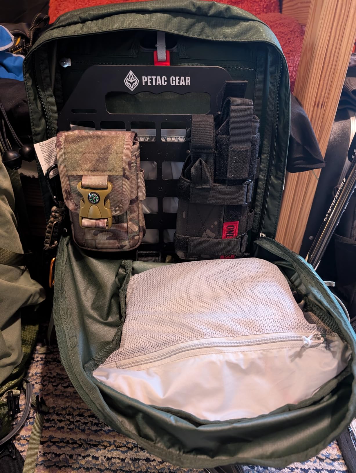 PETAC GEAR Rigid Insert MOLLE Panel Portable Gear Organizer with Carry Handle Backpack Bag Tactical Equipment Storage Pouches Holsters Holder Gun Rack Mount customer photo 1