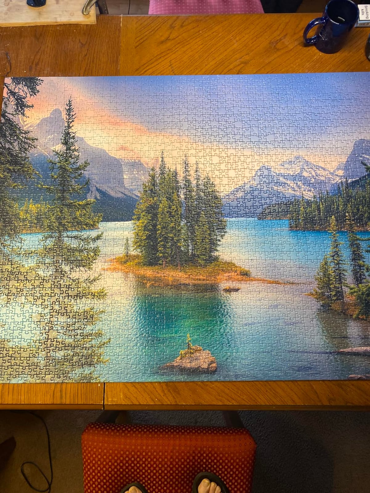 Ravensburger - Spirit Island, Canada - 2000 Piece Jigsaw Puzzle - Featuring Stunning Mountains, Vivid Water, Evergreens & More - Frameable - Premium Quality - Puzzles for Adults customer photo 1