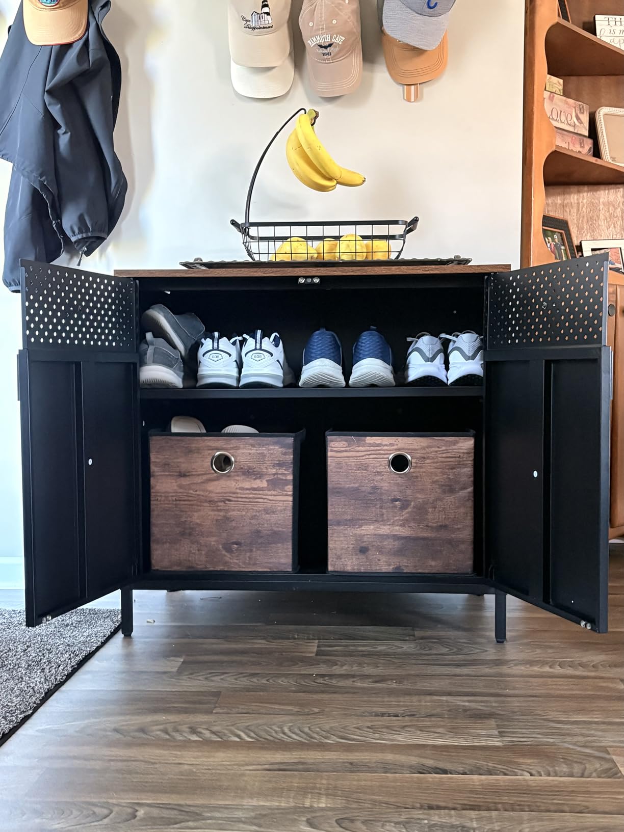 SONGMICS Storage Cabinet, Sideboard with Adjustable Shelves customer photo 2