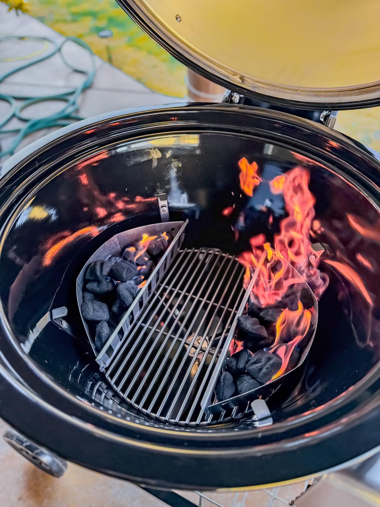 Weber® Summit® Kamado S6 Charcoal Grilling Center with Gas Ignition, Black customer photo 1