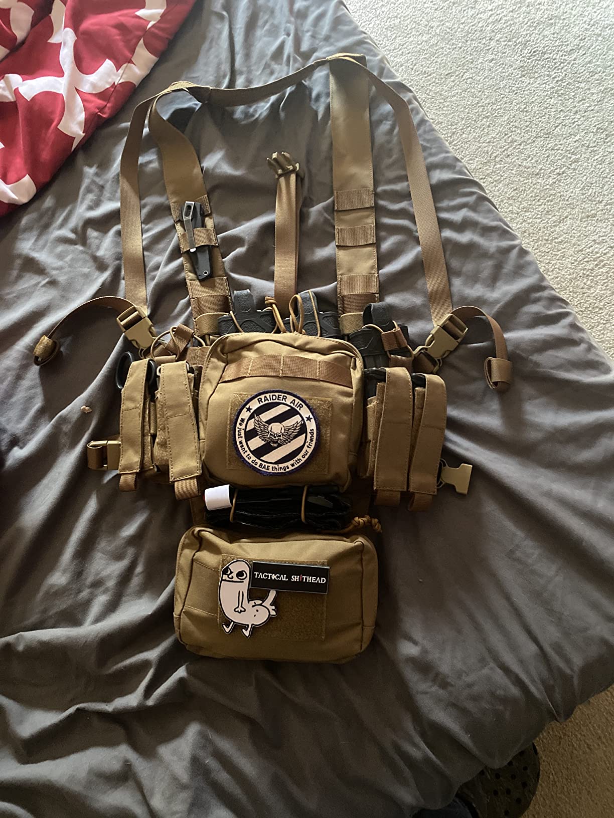 VISMIX Tactical Chest Rig, Adjustable&Detachable Molle Chest Rigs with Mag Pouch customer photo 1