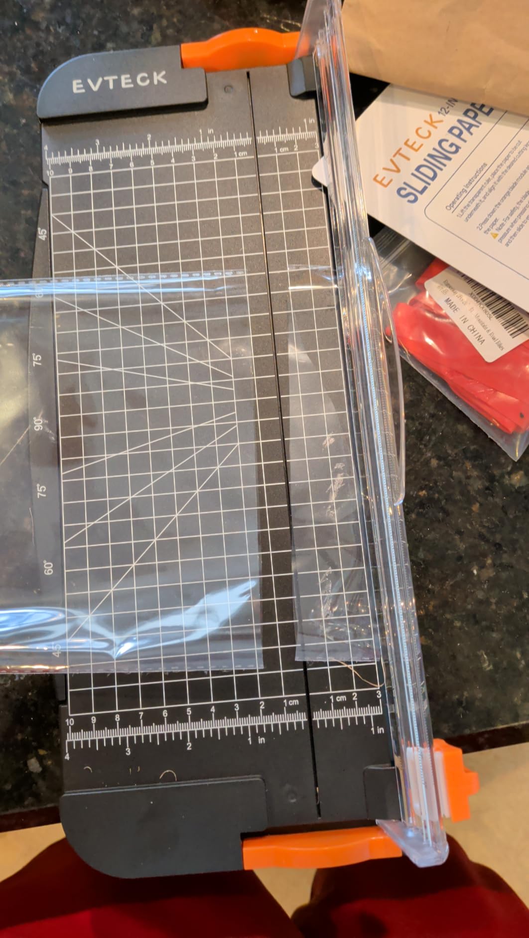 Evteck A4 Paper Cutter Slider Trimmer for Cardstock Photo Vinyl customer photo 1