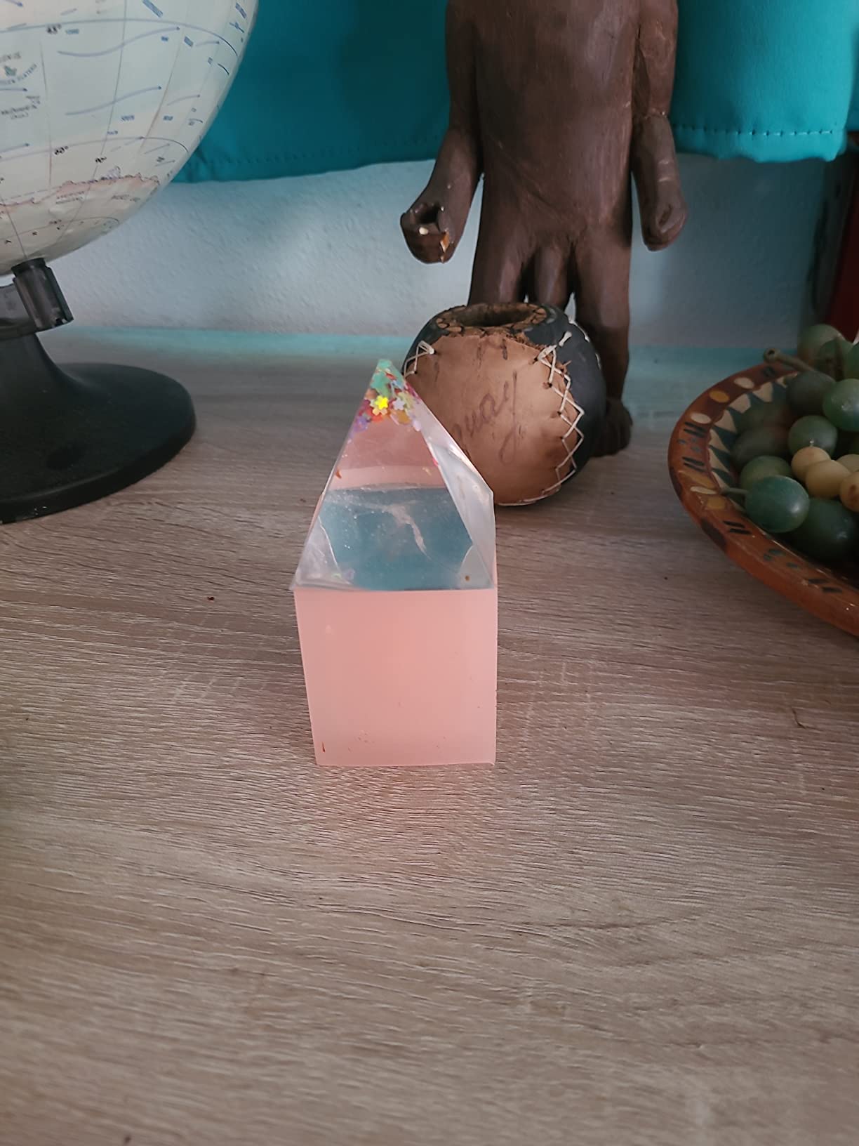 Resin Molds Silicone Kit 20Pcs,Epoxy Resin Molds Including Sphere,Cube,Pyramid,Square,Round, Used for Create Art,DIY,Coasters,Candles.Bonus Decorative Sequins and The Complete Set(20PCS Resin molds) customer photo 2