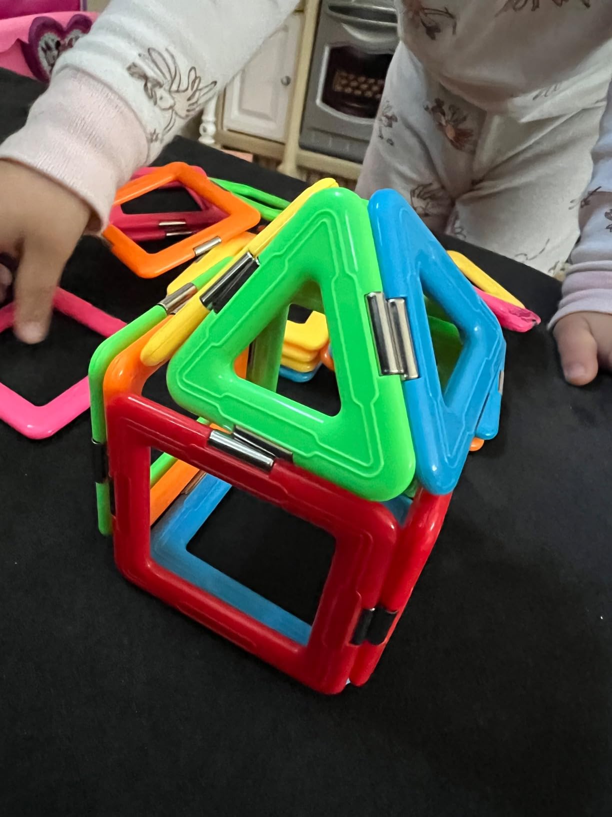 Upgraded Magnetic Blocks Tough Tiles STEM Toys for 3+ Year Old Boys & Girls customer photo 2