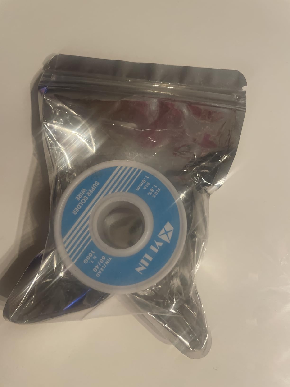 YI LIN 60/40 Solder 100g Tin Lead Rosin Core Solder Wire For Electrical Soldering (0.6mm/100g) customer photo 1