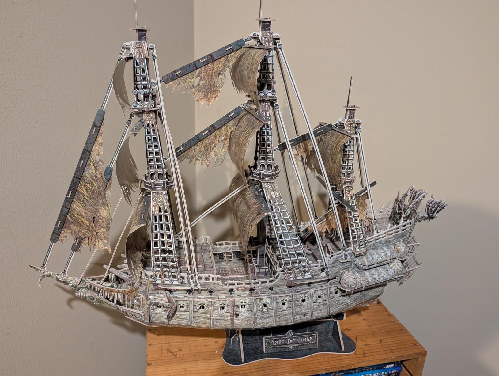 CubicFun Flying Dutchman 3D Pirate Ship Puzzle with Green LEDs, 360 Pieces customer photo 2