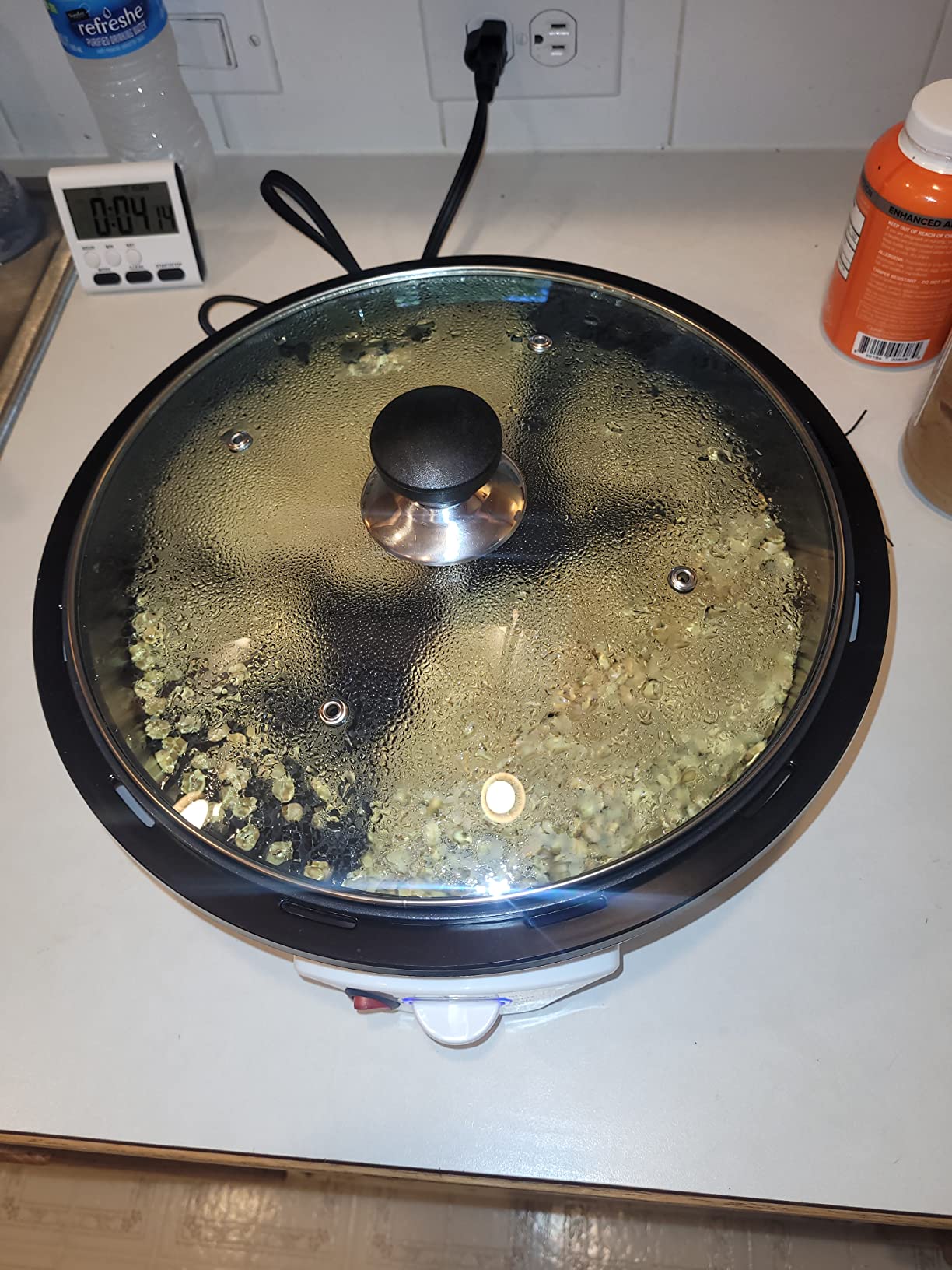 500g Coffee Bean Roaster Machine with Timer, 110V | Electric, 0-240℃, Non-Stick, Household, For Cafe Shop Home Use customer photo 1