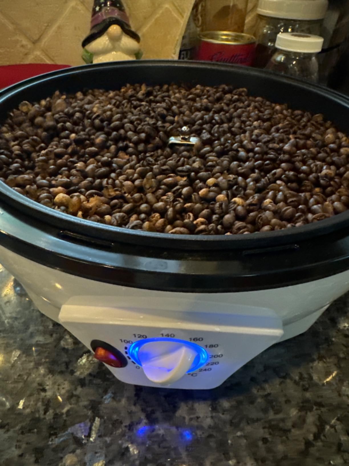 500g Coffee Bean Roaster Machine with Timer, 110V | Electric, 0-240℃, Non-Stick, Household, For Cafe Shop Home Use customer photo 2