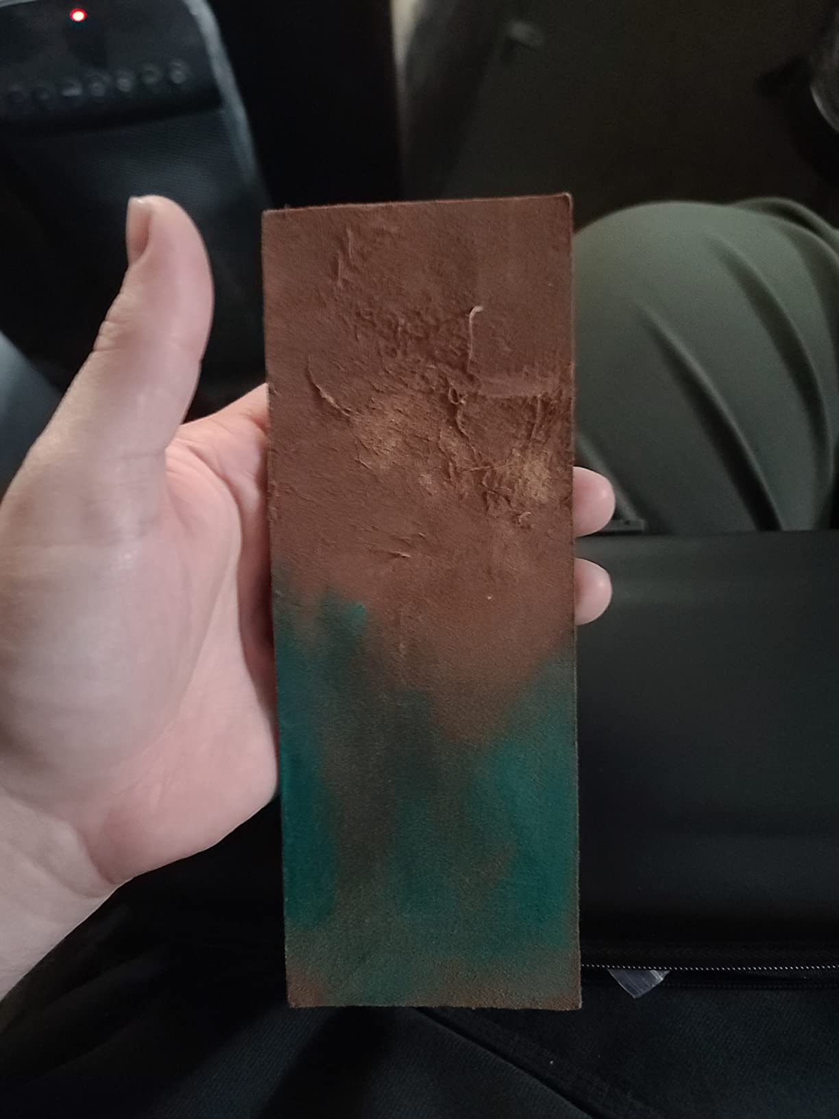 Hutsuls Brown Leather Strop with Compound - Get Razor-Sharp Edges with Stropping Kit, Green Honing Compound & Vegetable Tanned Two Sided Knife Sharpener Step-by-Step Guide Included customer photo 1