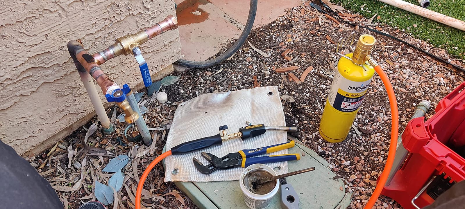 Propane Torch Hose Kit, Mapp Gas Torch 3600℉ Soldering Welding Torch customer photo 2
