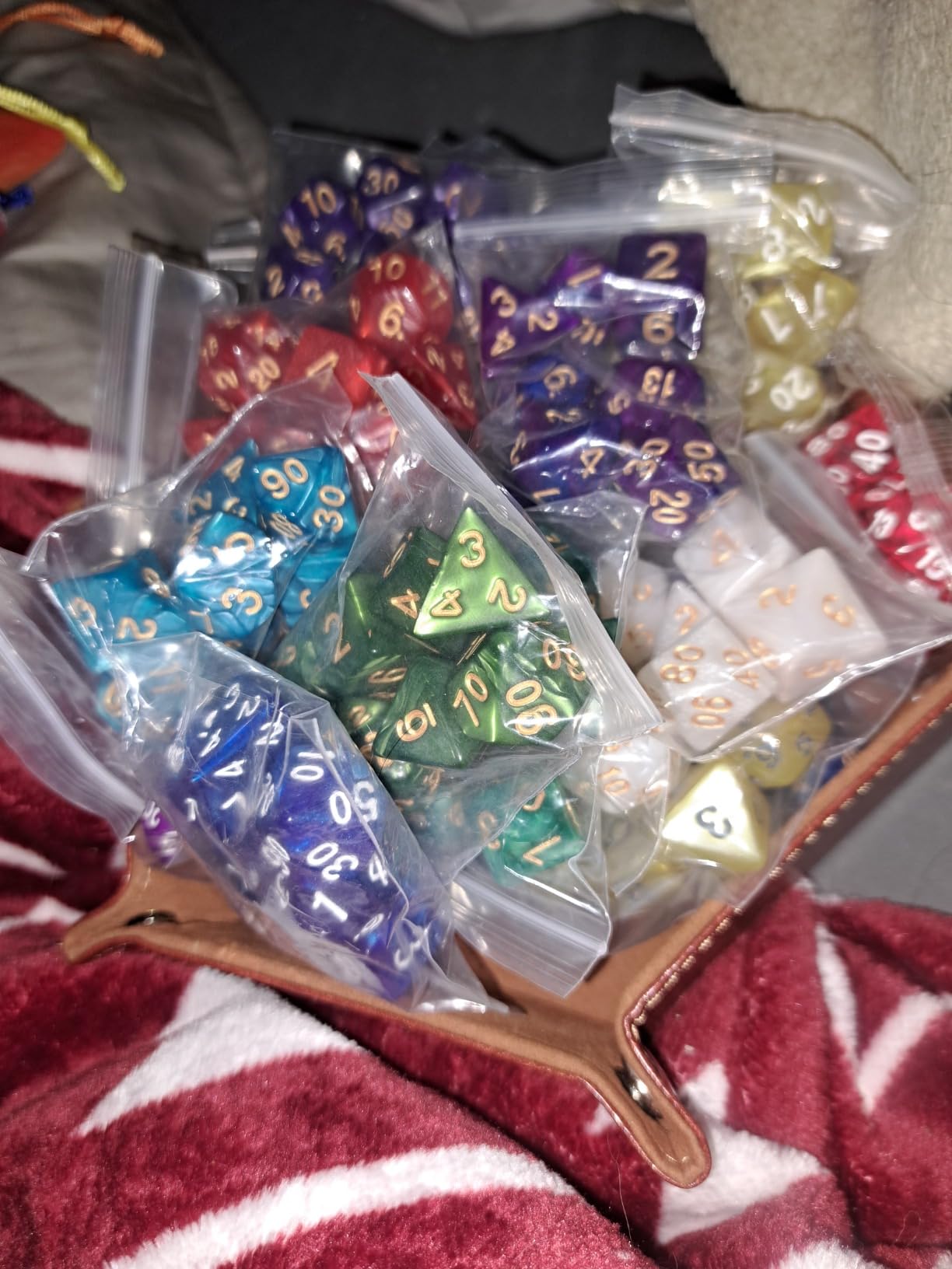 175 Pcs Bulk DND Dice Sets, Polyhedral RPG Dungeons and Dragons Dice, MTG customer photo 1
