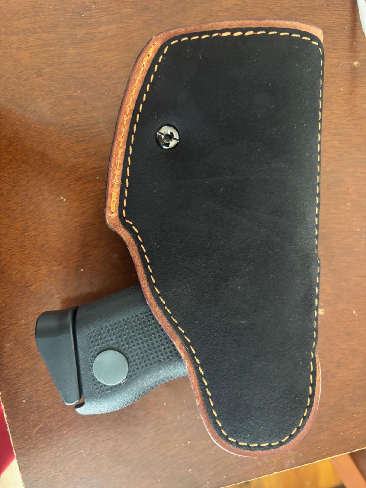 Full Grain Leather IWB Holster Compatible with Glock 17/19/19X/43X, Ruger RXM, Taurus G2C/G3C, Sig P365/P365X/P320/M18/M17, M&P9 Shield Plus,Hellcat & Other Full Size Compact Subcompact Pocket Handgun customer photo 1