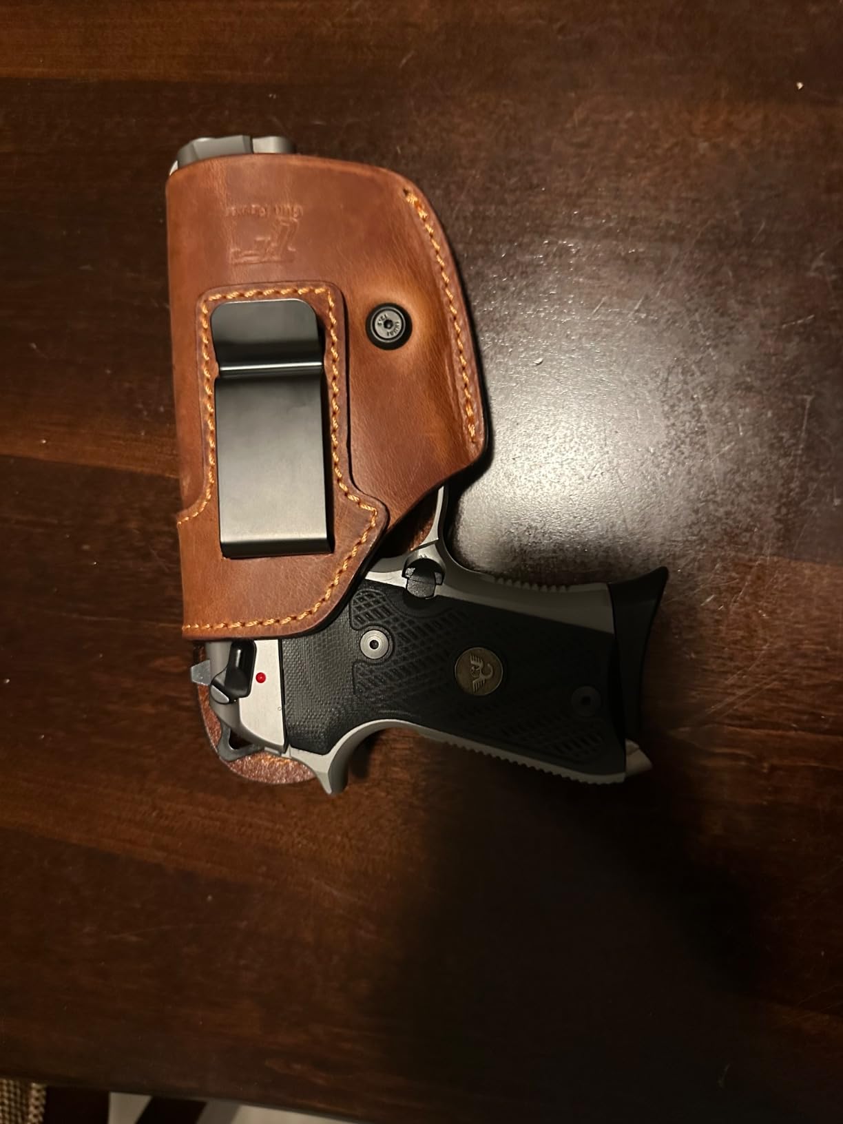 Full Grain Leather IWB Holster Compatible with Glock 17/19/19X/43X, Ruger RXM, Taurus G2C/G3C, Sig P365/P365X/P320/M18/M17, M&P9 Shield Plus,Hellcat & Other Full Size Compact Subcompact Pocket Handgun customer photo 2