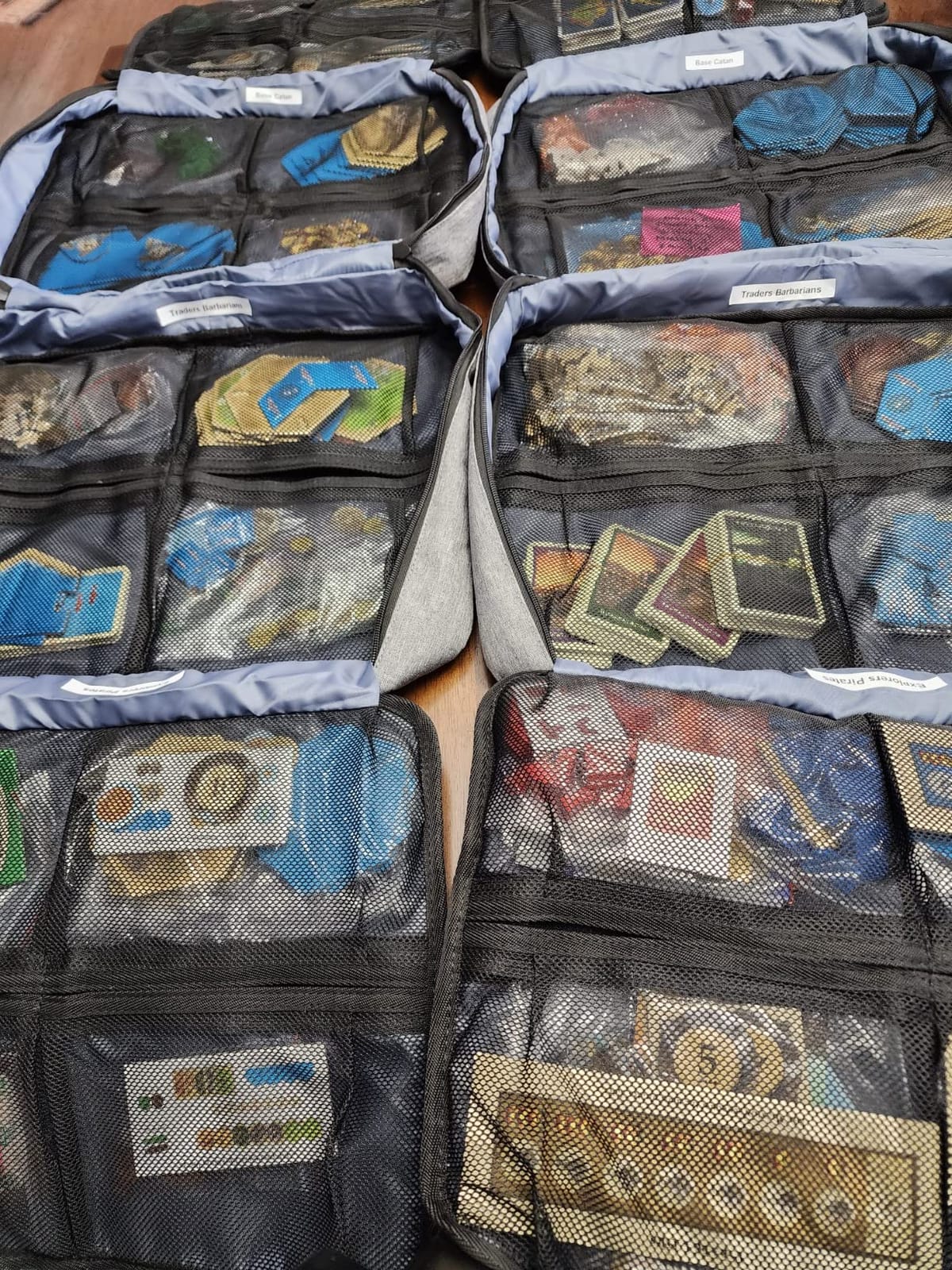 Board Game Carrying Case with 18 Pockets for Board Games, Pieces, Tokens, Cards and More, Expandable Board Game Storage Solution for Travel, Party, Gathering customer photo 1