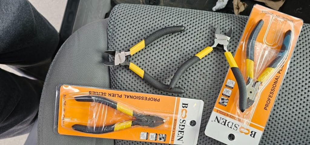 BOOSDEN Wire Cutter 6.5 inch Cutting Pliers Diagonal Cutter Metal Snipper customer photo 2
