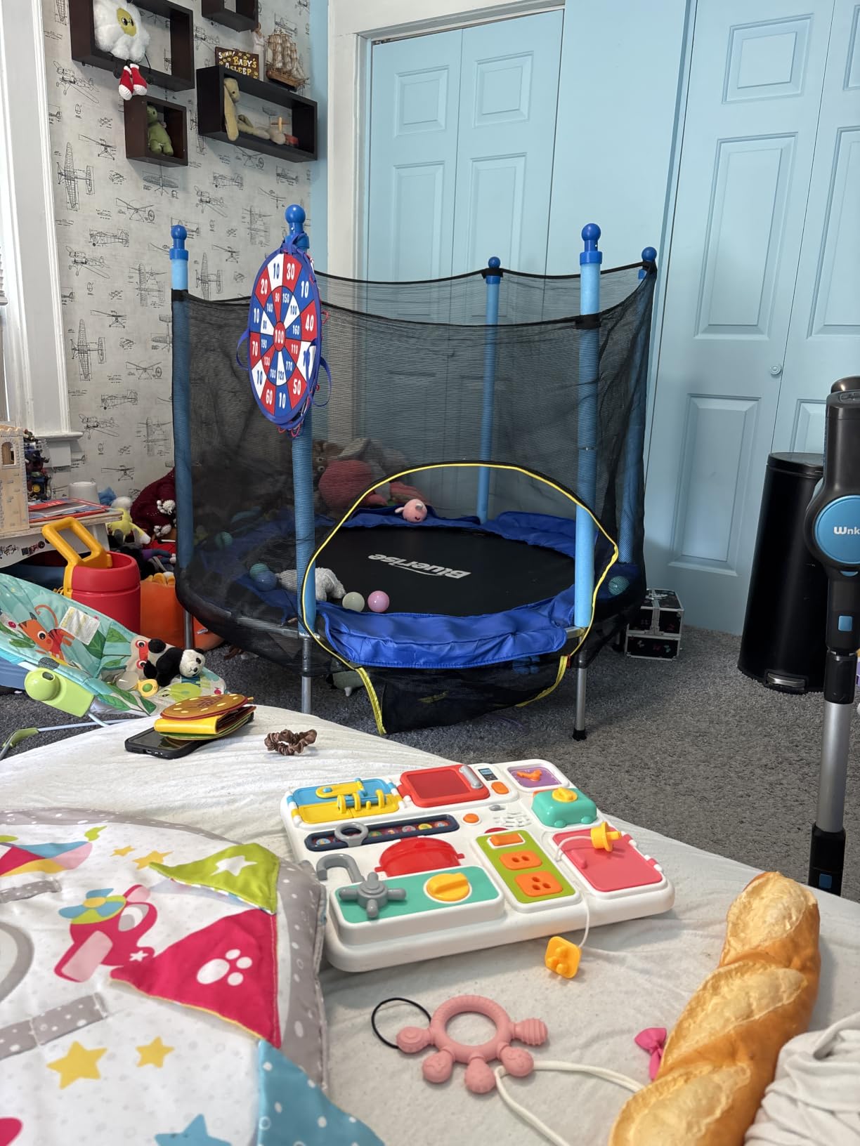BLUERISE 55'' 72'' Indoor&Outdoor with Enclosure Trampoline for Kids Gifts customer photo 1