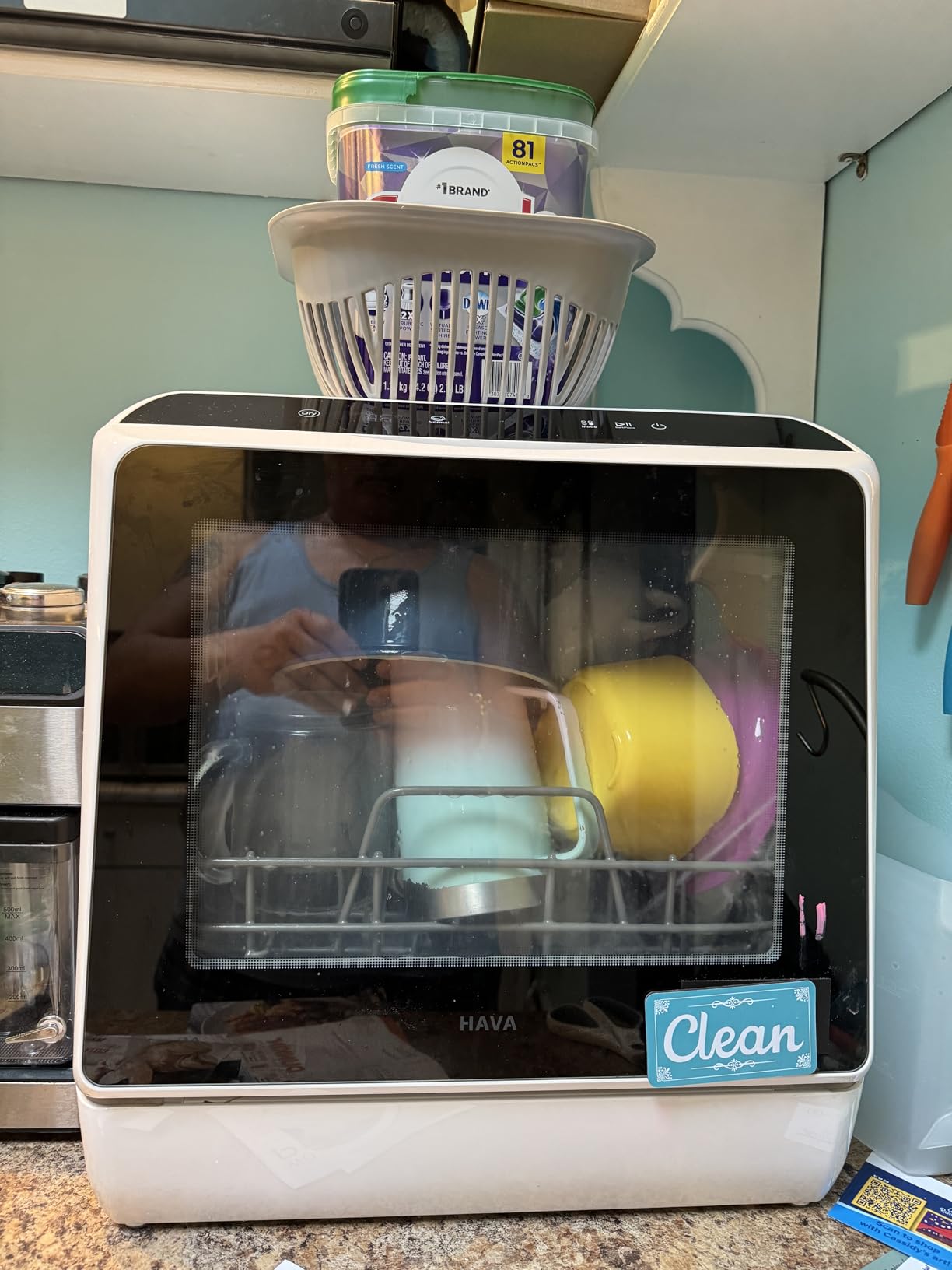 HAVA Countertop Dishwasher, 6 Programs Portable Dishwasher with Water Tank customer photo 1