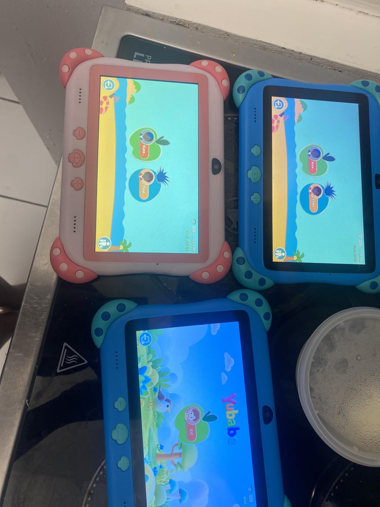 Kids Tablet 7 inch Tablet for Kids Wifi Kids Tablets 32G Android 10 Dual Camera Educational Games Parental Control, Toddler Tablet with Kids Software Pre-Installed Kid-Proof YouTube Netflix (Pink) customer photo 1