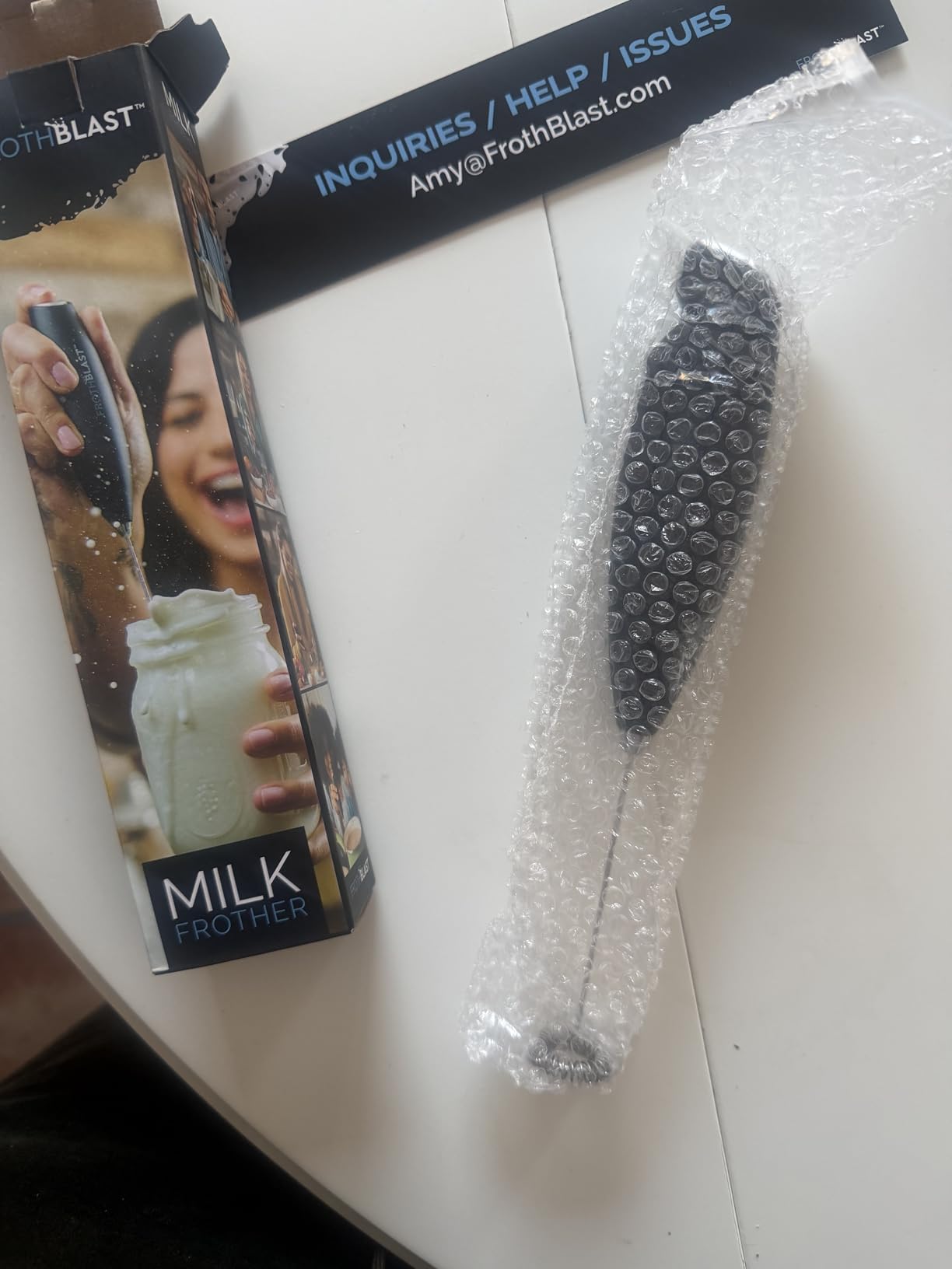 FrothBlast Milk Frother Handheld for Coffee (Foam Maker) Whisk Drink Mixer for Lattes, Cappuccino, Frappe, Matcha, Hot Chocolate customer photo 1
