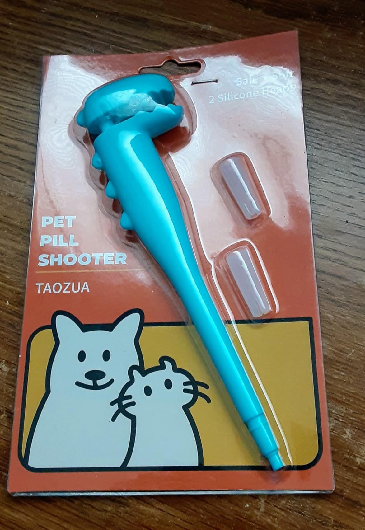 Dinosaur Pet Pill Shooter for Cats and Dogs - Soft Silicone Tip Medicine Dispenser for Pills & Capsules - Reusable Animal Pill Gun customer photo 1