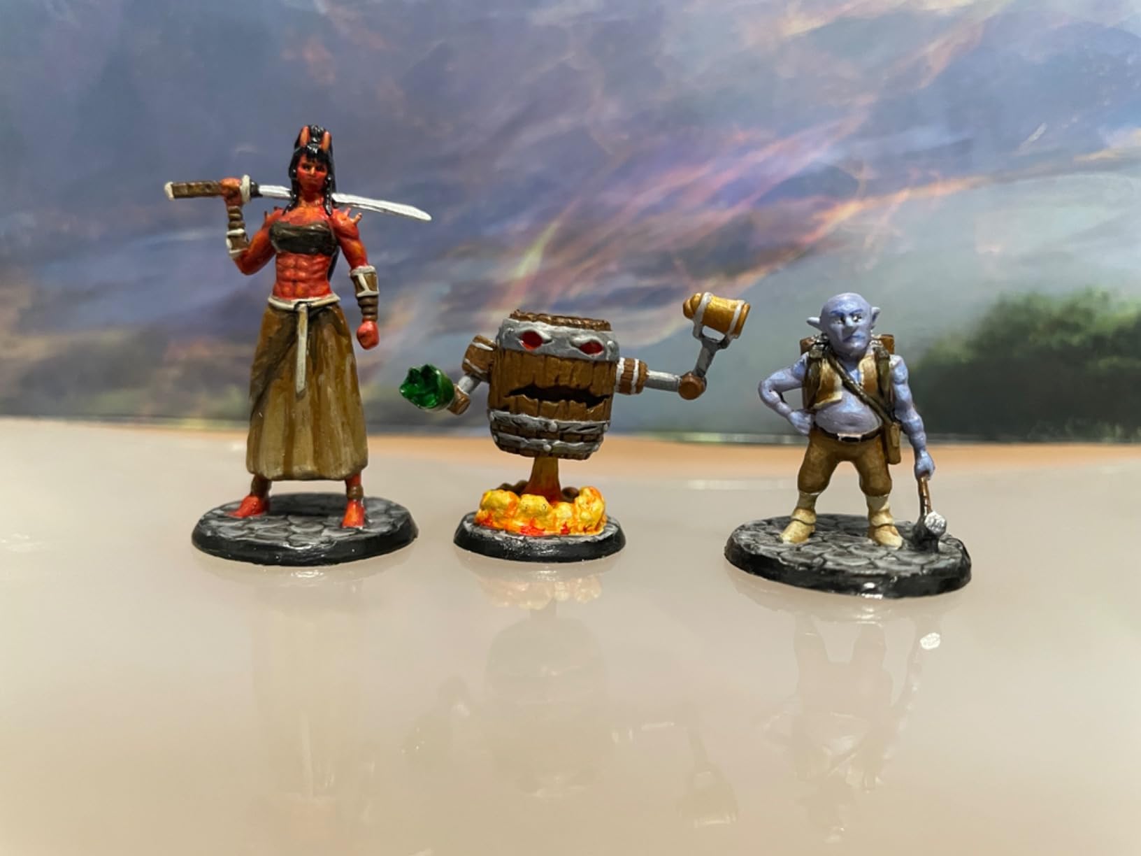 Wildspire Fantasy Monsters & Bookish Dragon for DND Miniatures Unpainted Bulk 28mm-32mm Dungeons & Dragons Minis Pathfinder Figures Fantasy Unpainted Tabletop RPG Miniature Starter Set for D&D customer photo 2