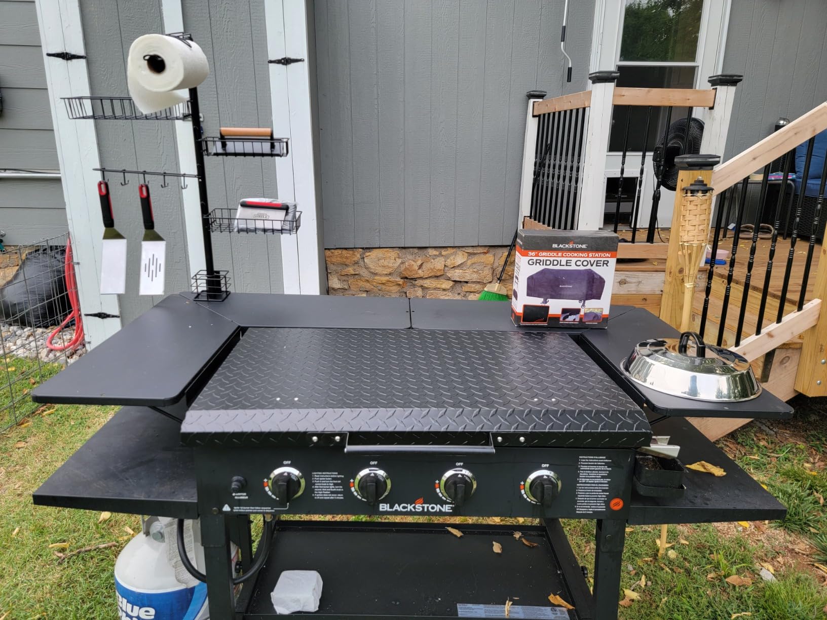 HECASA Outdoor 36”Griddle Grill Hard Cover Lid with Handle Aluminum Black customer photo 2