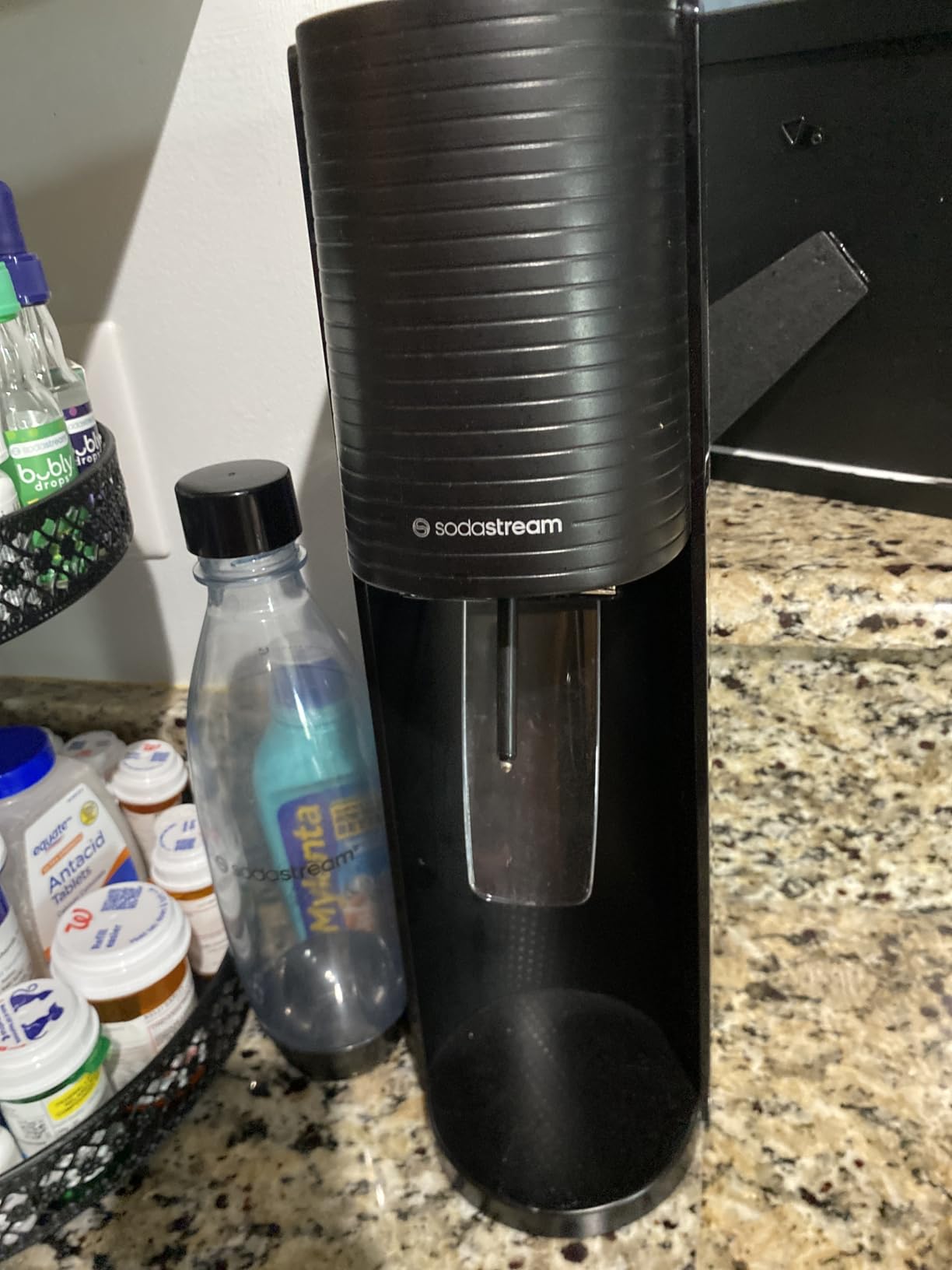 SodaStream TERRA Sparkling Water Maker, Value Bundle, CQC CO2 System, Includes 2 Quick Connect 60L CO2 Cylinders, 3 Dishwasher Safe BPA Free Bottles, 2 bubly Flavor Drops, Make your own Pepsi, Black customer photo 1