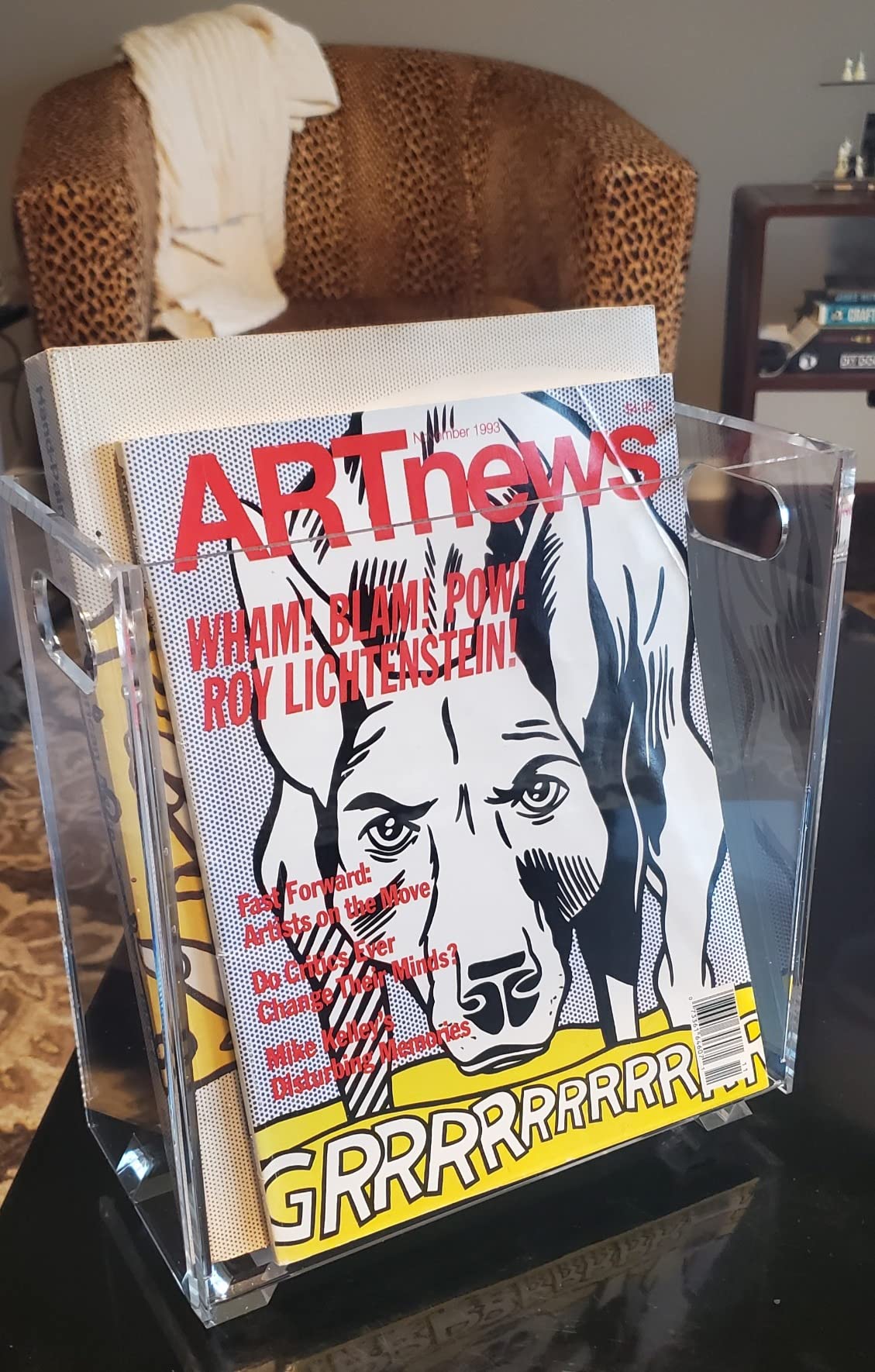 Stock Your Home Acrylic Magazine Holder - Crystal Clear Holder - Shatterproof - Open Top - Space Saver - For Magazines, Publications, Office Desk, Reception, Waiting Room customer photo 2