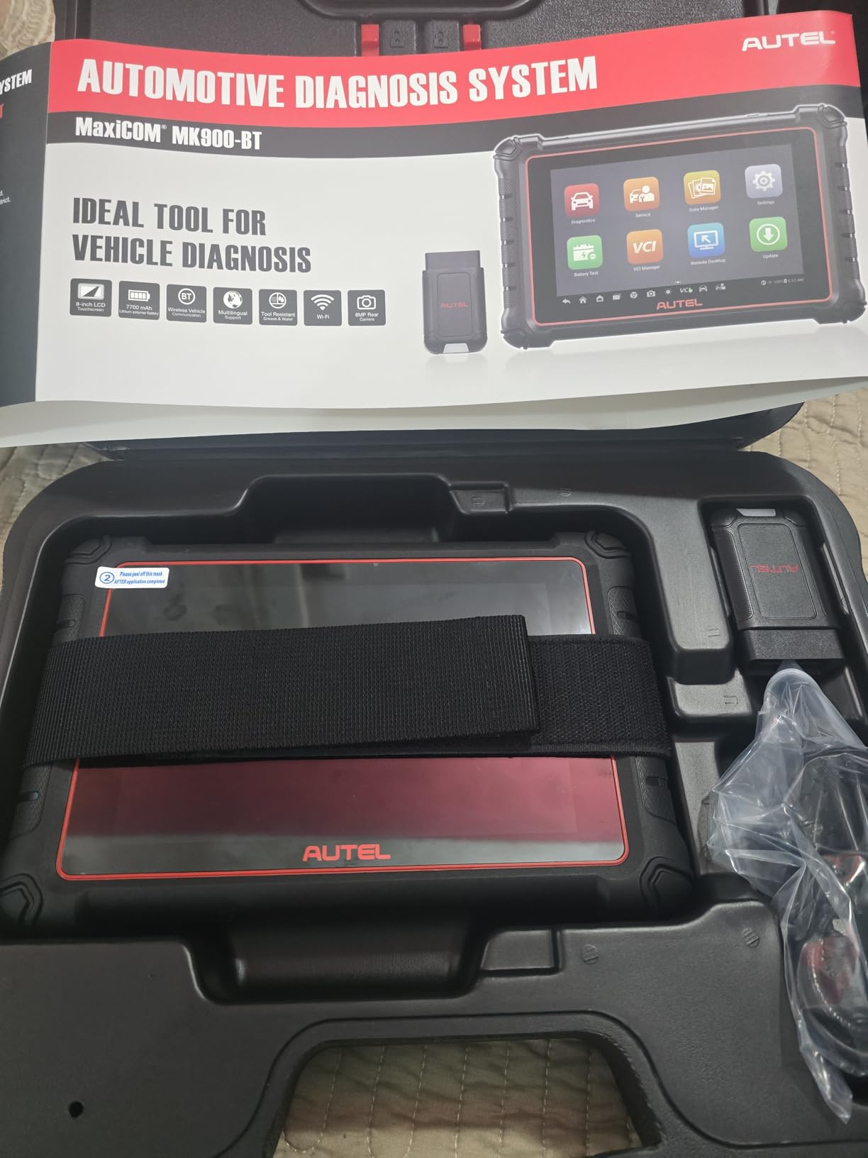 Autel Scanner MaxiCOM MK900BT Bidirectional Tool, 40+ Service, CAN-FD& DOIP customer photo 1
