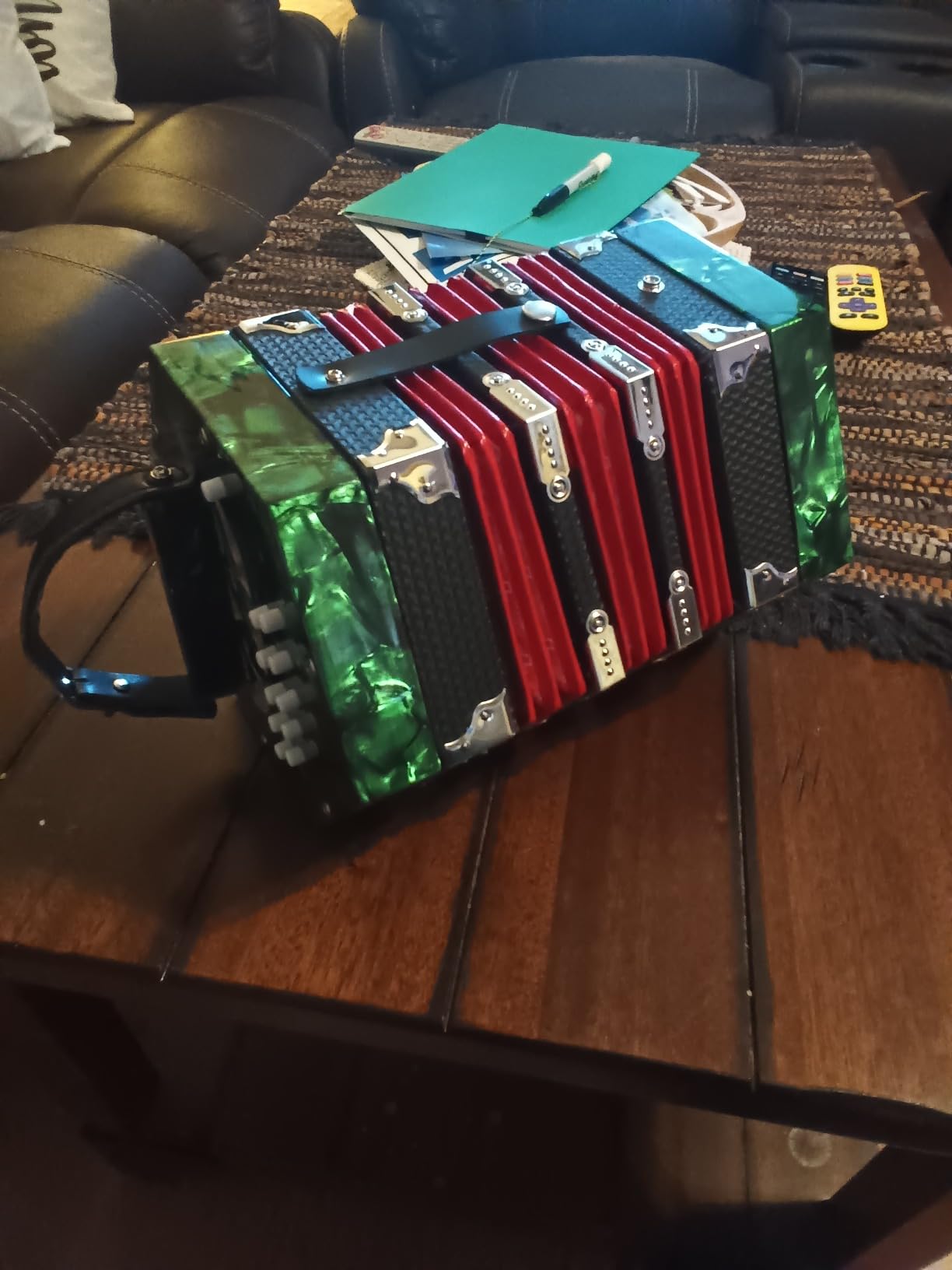 20-Key Concertina Accordion 40 Reeds Anglo Style With Carrying Bag customer photo 1