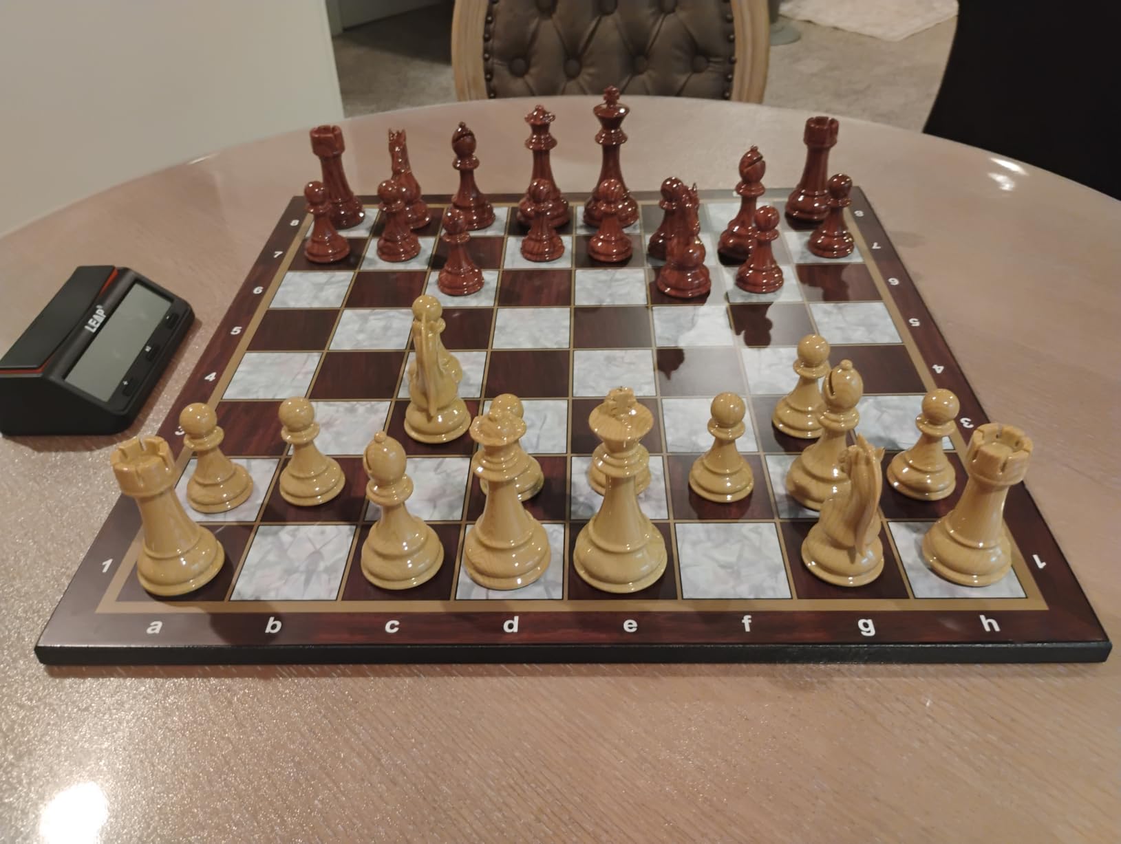 AMEROUS High Polymer Weighted Chess Pieces with 4.25'' King - 2 Extra Queens - Gift Package, Standard Tournament Chessmen for Chess Board or Replacement of Missing Pieces (Chess Pieces Only) customer photo 2