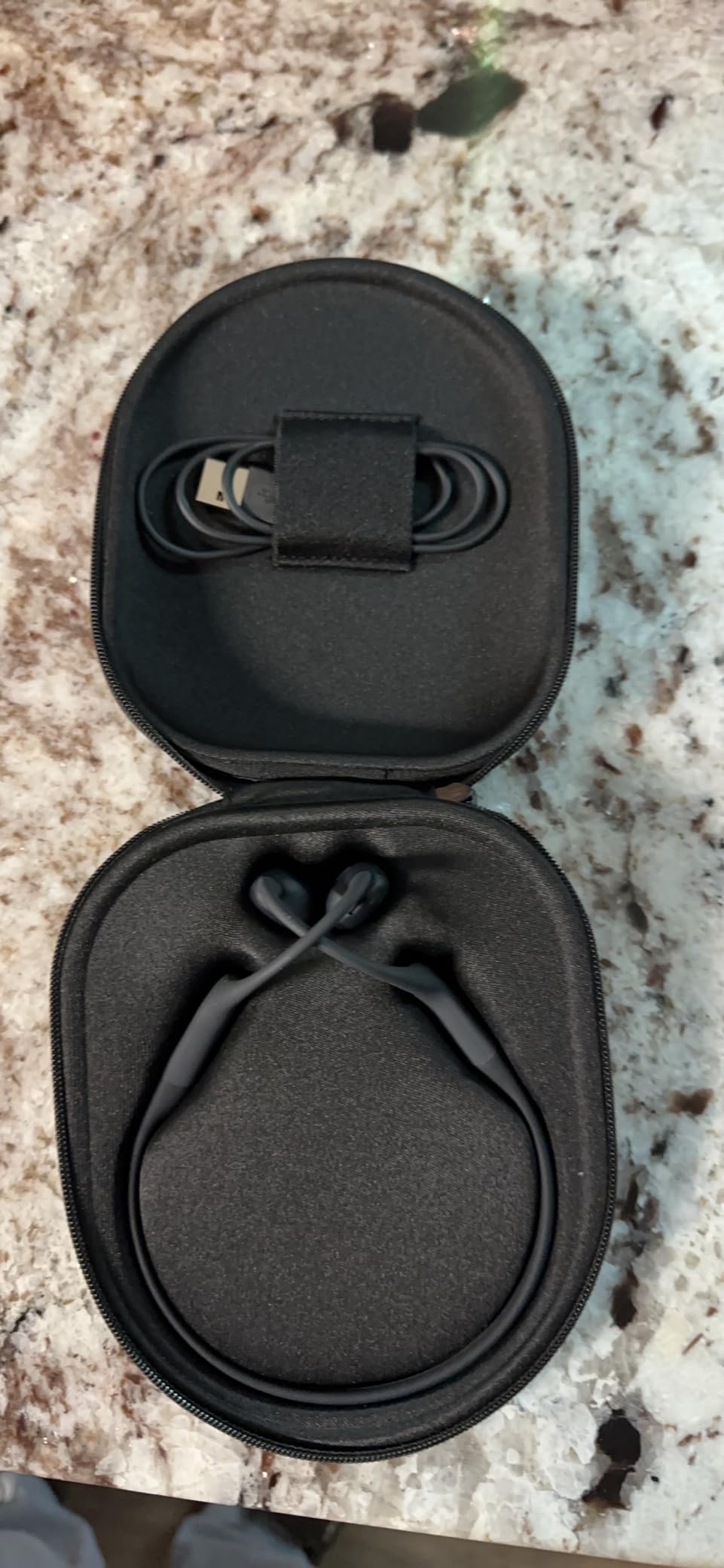 SHOKZ OpenRun Pro - Open-Ear Bluetooth Bone Conduction Sport Headphones - Sweat Resistant Wireless Earphones for Workouts and Running with Premium Deep Base - Built-in Mic, with Hair Band customer photo 1