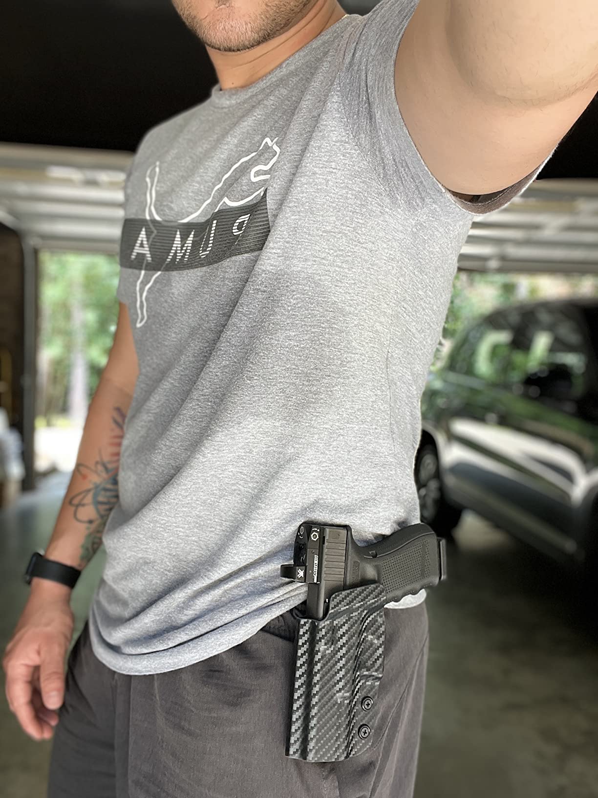 WARRIORLAND OWB Kydex Holster, Select Fits Glock 19/43X, P365, Hellcat Pro customer photo 1