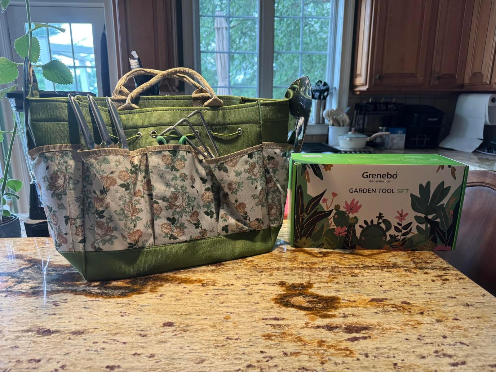 Grenebo Heavy Duty Gardening Tools with Handbag, Gardening Gifts for Women customer photo 2